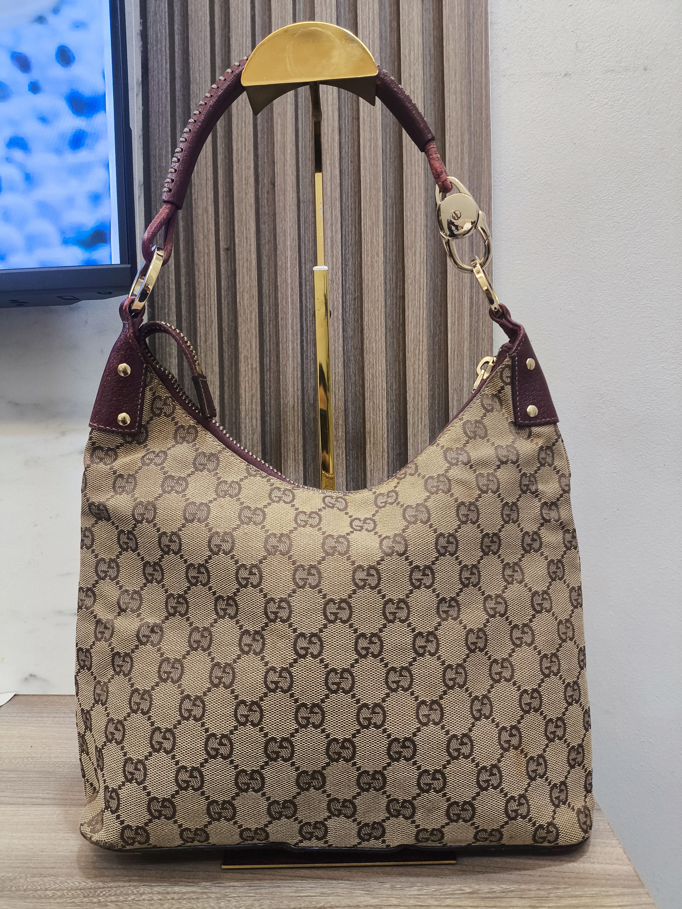 Gucci Gucci GG Canvas Handtasche Red Leinwand Shoulder Bag Size ONE SIZE - 1 Thumbnail