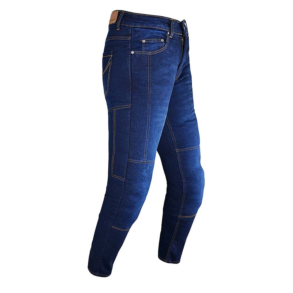 Jean RIDERACT® Men's Reinforced Motorcycle Riding Jeans Dark Blue Size US 32 / EU 48 - 1 Thumbnail