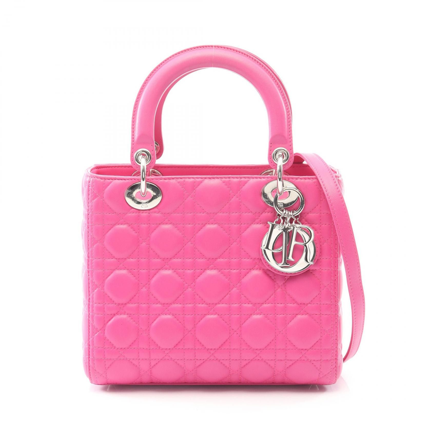 Dior Dior Dior LADY DIOR Leather Handbag Leather Handbag DUTY FREE for USA Size ONE SIZE - 1 Thumbnail