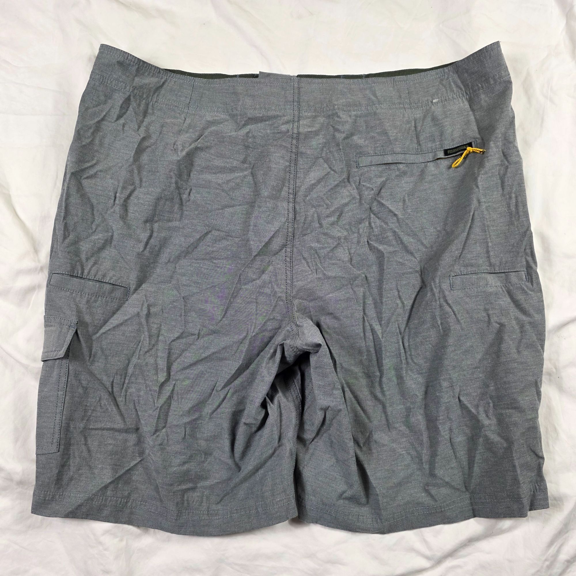 Other Fishworks QuatroStretch Mens Size 38 Gray Cargo Board Shorts Size US 38 / EU 54 - 2 Thumbnail