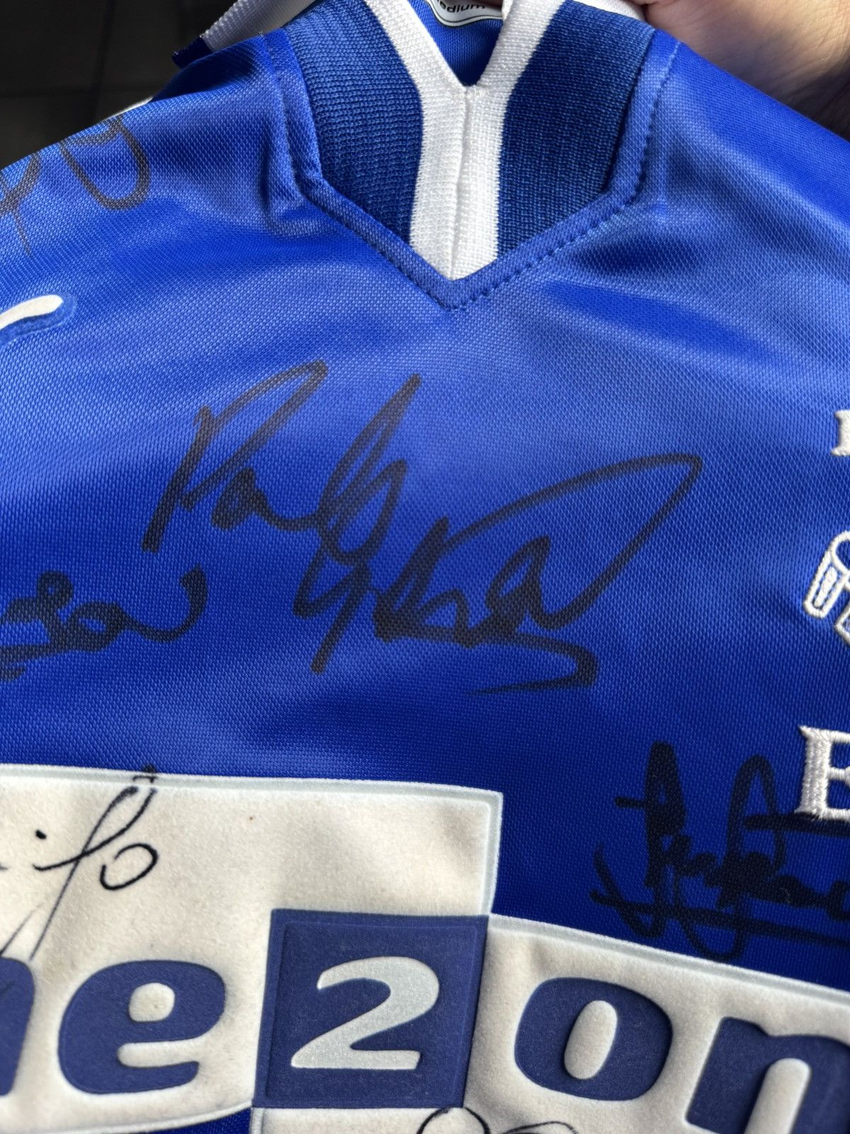 Puma ❗️WITH AUTOGRAPHS❗️Vintage Puma Everton 2000-02 Jersey Size US M / EU 48-50 / 2 - 18 Thumbnail