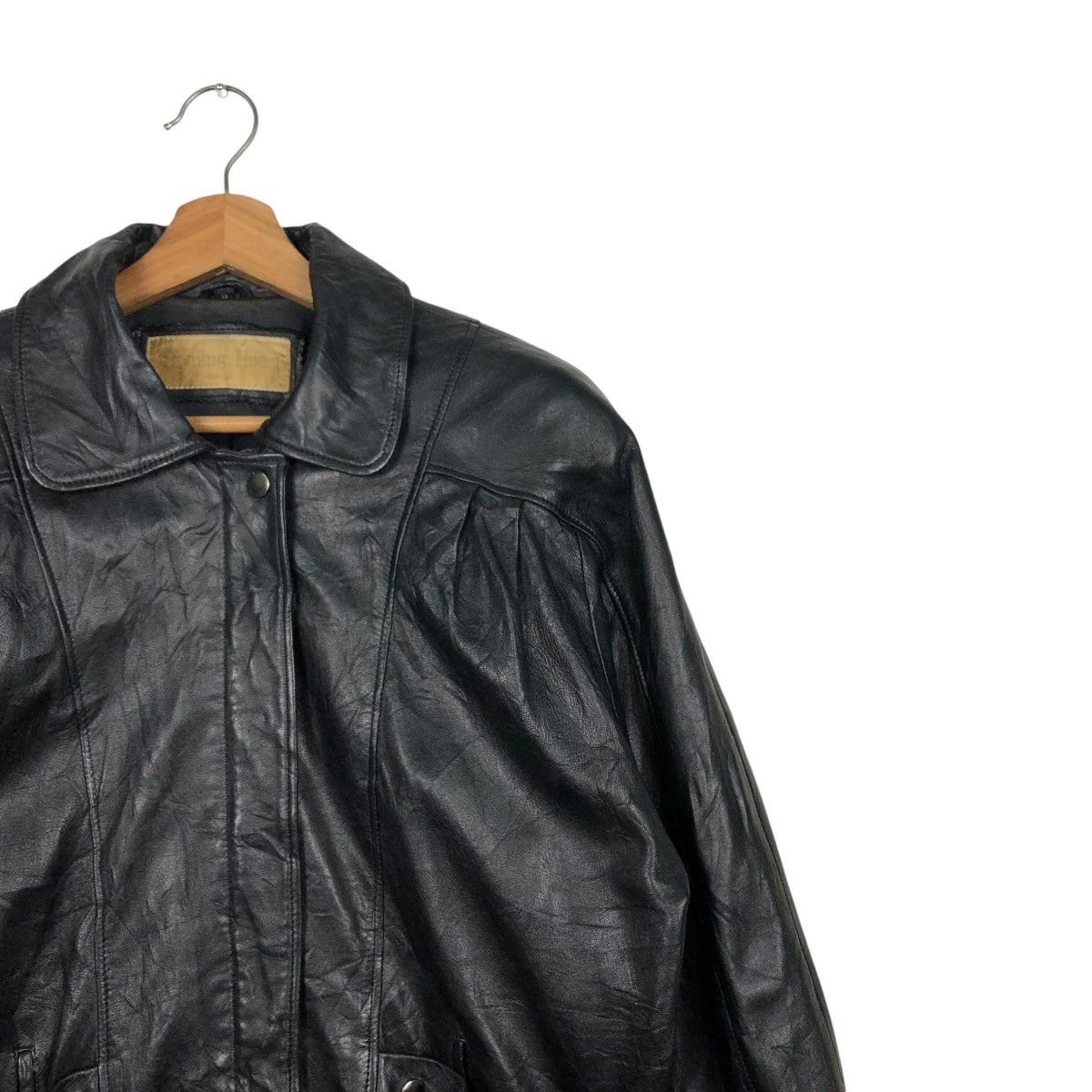 Japanese Brand 🔥VINTAGE BIKER LEATHER JACKET SHYNING HEART ISSEY MIYAKE Size US M / EU 48-50 / 2 - 8 Thumbnail
