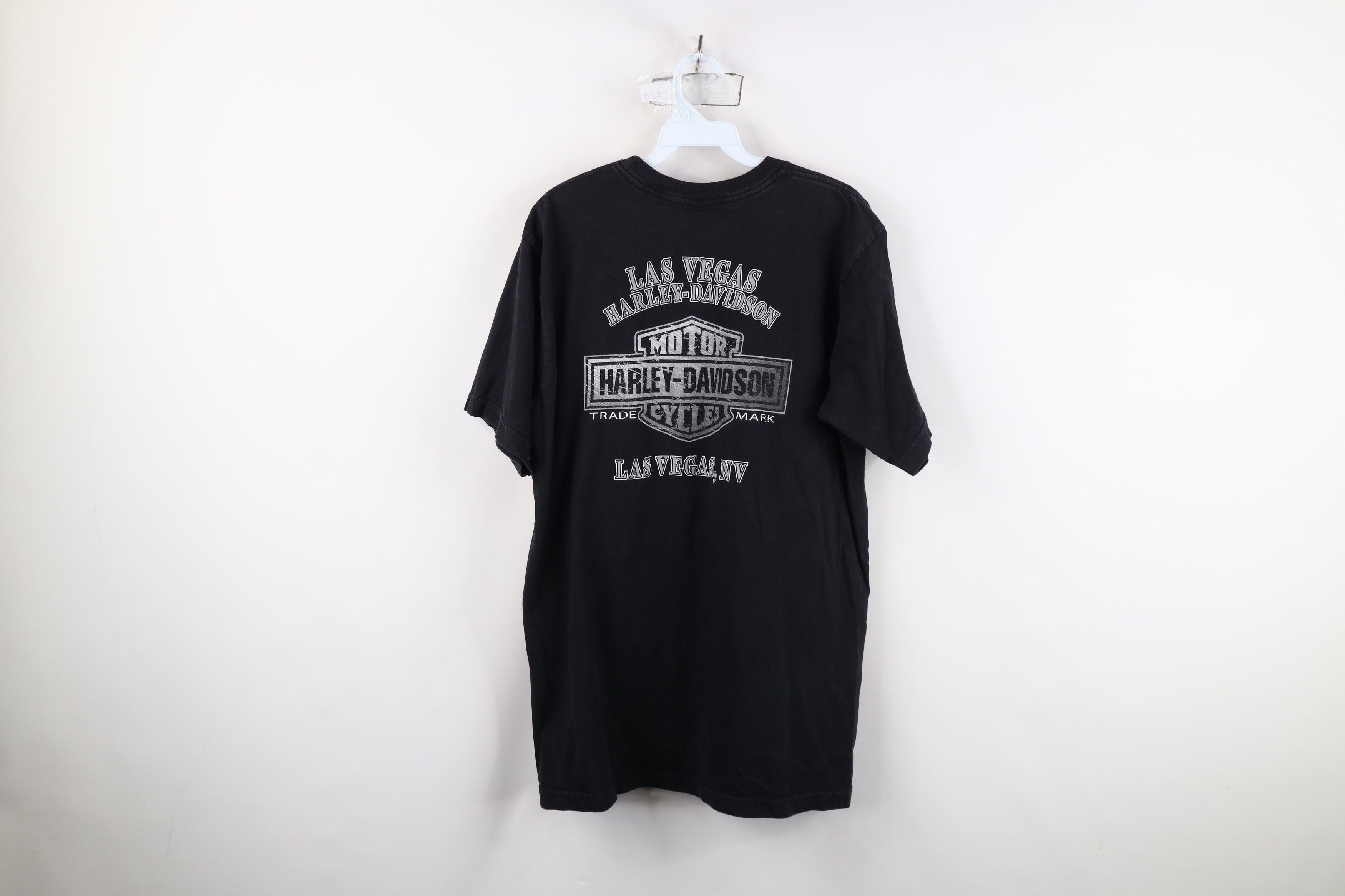 Harley Davidson Vintage Y2K Harley Davidson Spell Out Wings Engine T-Shirt Size US L / EU 52-54 / 3 - 13 Thumbnail