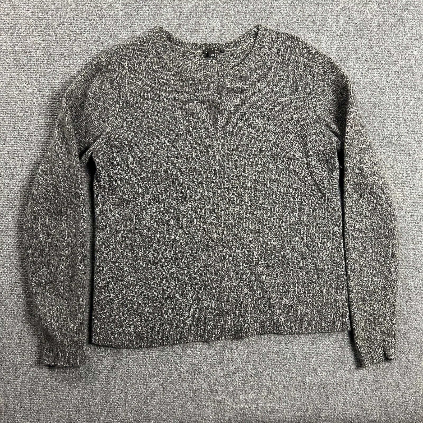 Theory Theory Sweater Womens Large Knit Crew Neck Jumper 100% Wool Size L / US 10 / IT 46 - 1 Thumbnail