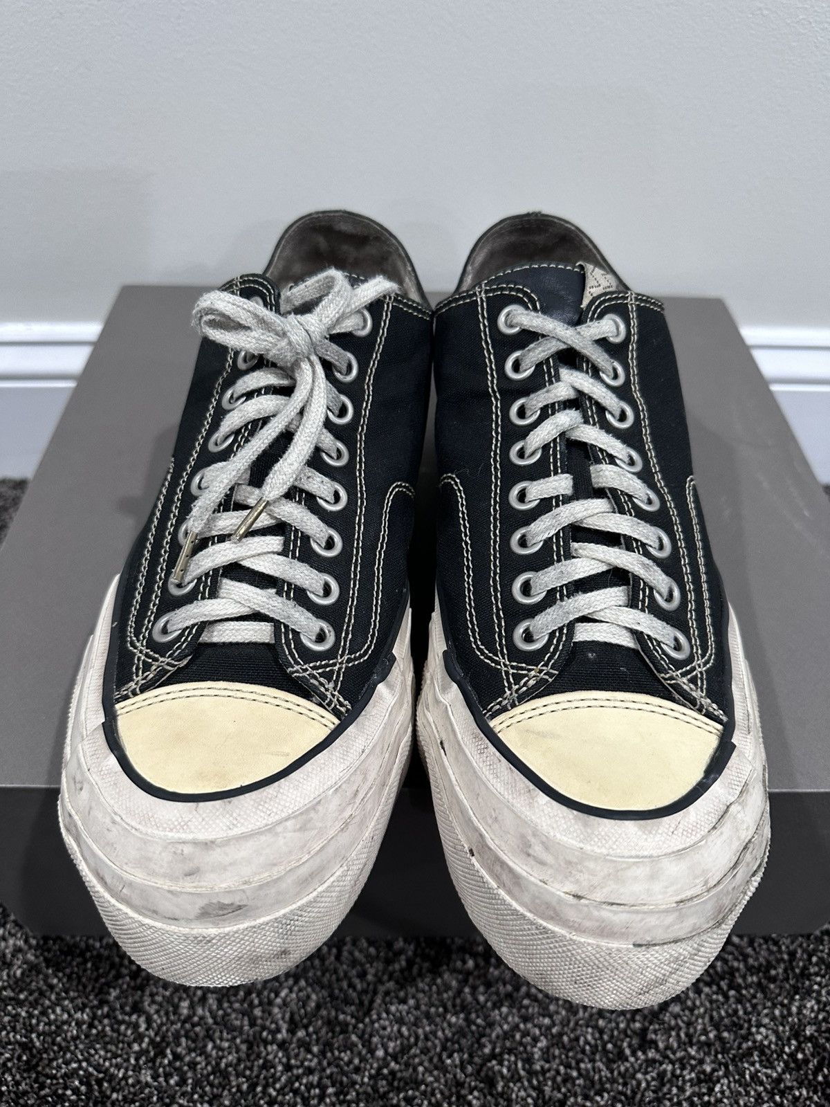 Japanese Brand × Visvim Visvim Skagway LO G. Pattern Black Canvas Sneaker Size US 10 / EU 43 - 3 Thumbnail
