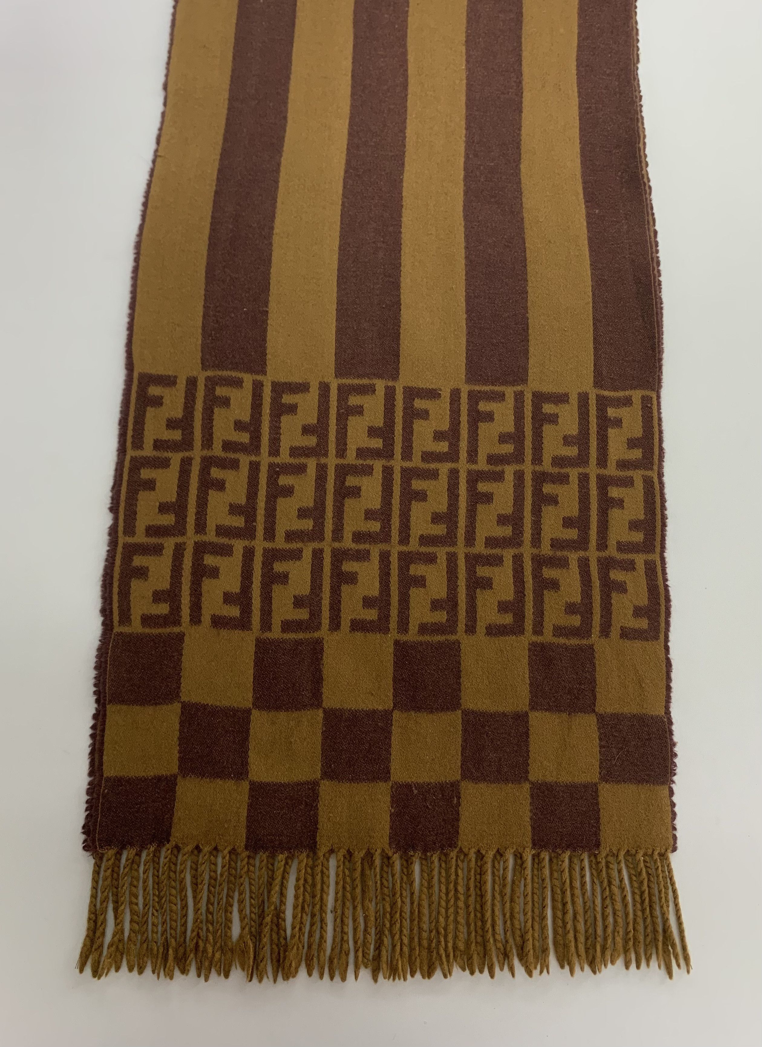 Fendi Fendi Scarf Wool Muffler Neck Wrap BL1048 Size ONE SIZE - 2 Thumbnail
