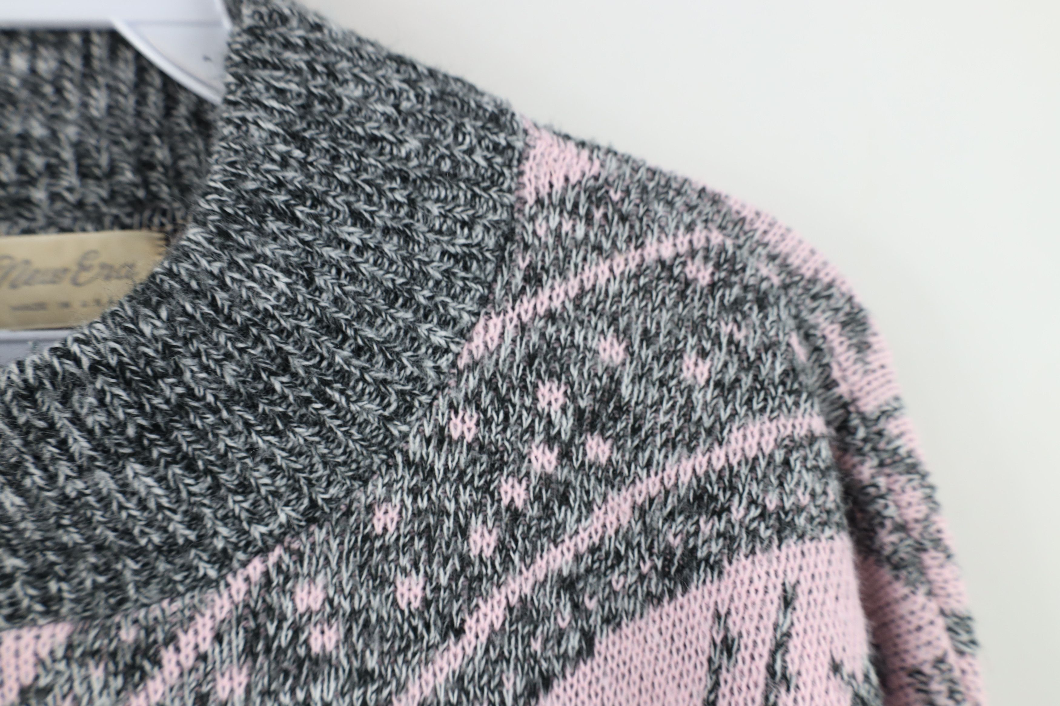 Vintage Vintage 90s Streetwear Paisley Geometric Knit Sweater USA Size L / US 10 / IT 46 - 9 Thumbnail
