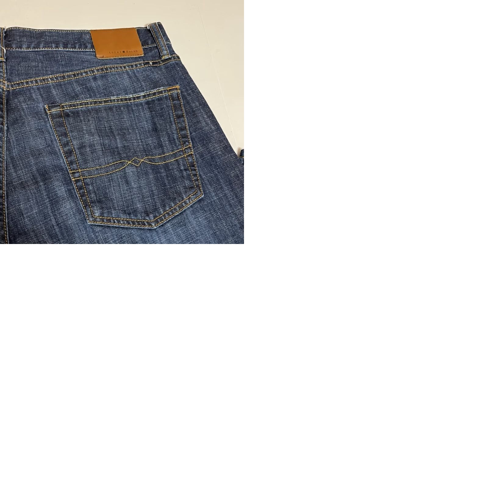 Lucky Brand Lucky Brand 221 Jeans Bootcut Regular 38x31 38x32 Blue Denim Stitch Zipper Logo 5-Pocket Mens Size US 38 / EU 54 - 9 Thumbnail
