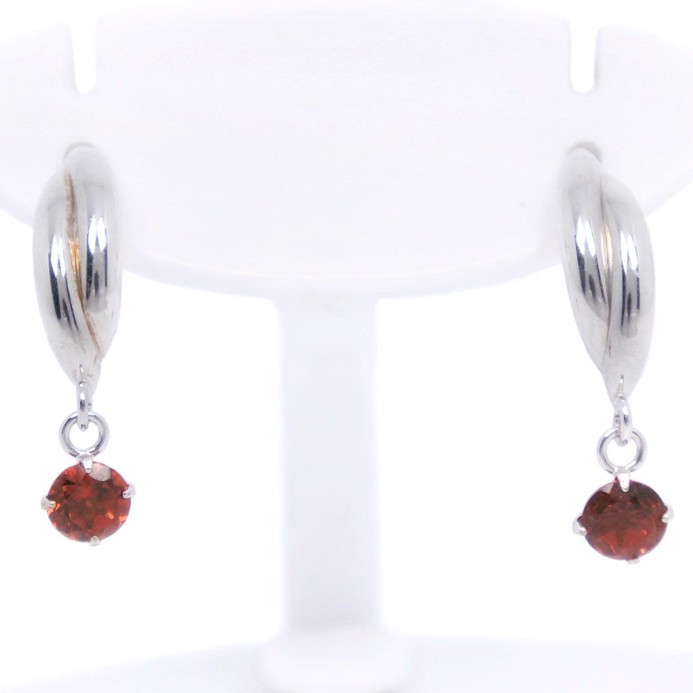 image of Other 14K Leaf Dangle Earrings in Silver, Women's