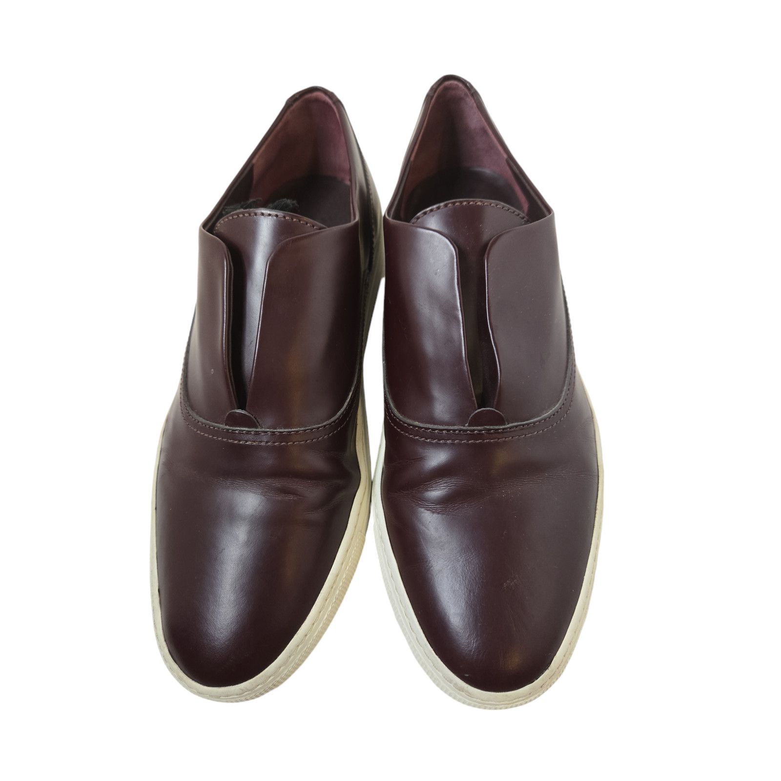 Vince Vince Nelson Leather Slip-on Sneaker Maroon Size US 7.5 / IT 37.5 - 3 Thumbnail