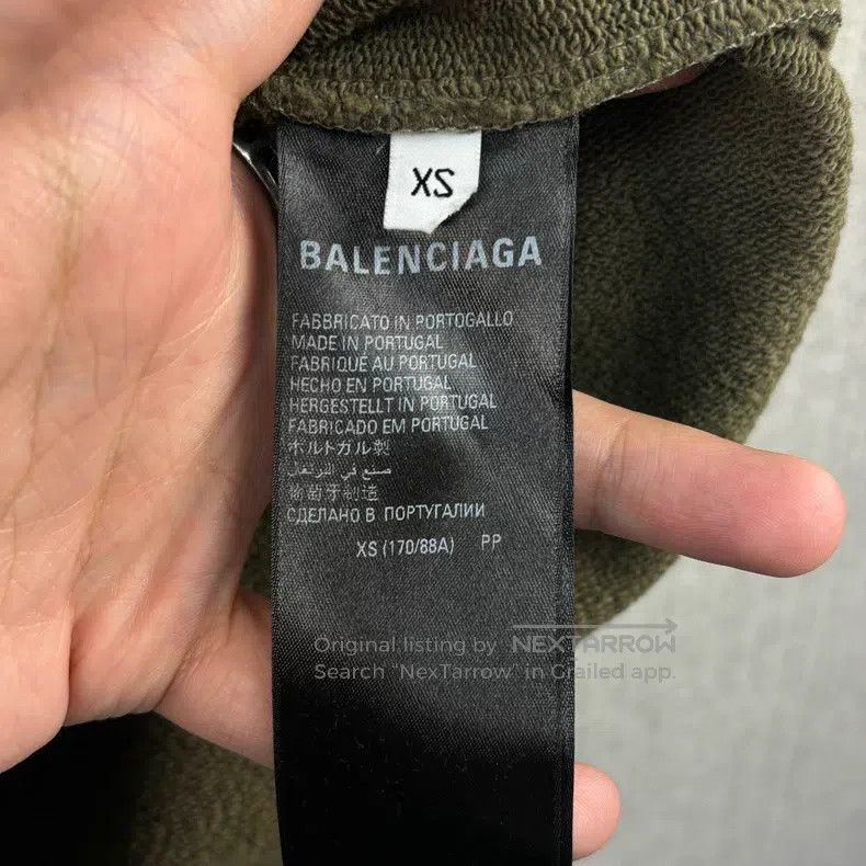 Balenciaga Balenciaga Letter Logo Print Hooded Long Sleeve Sweatshirt Size US XS / EU 42 / 0 - 5 Thumbnail