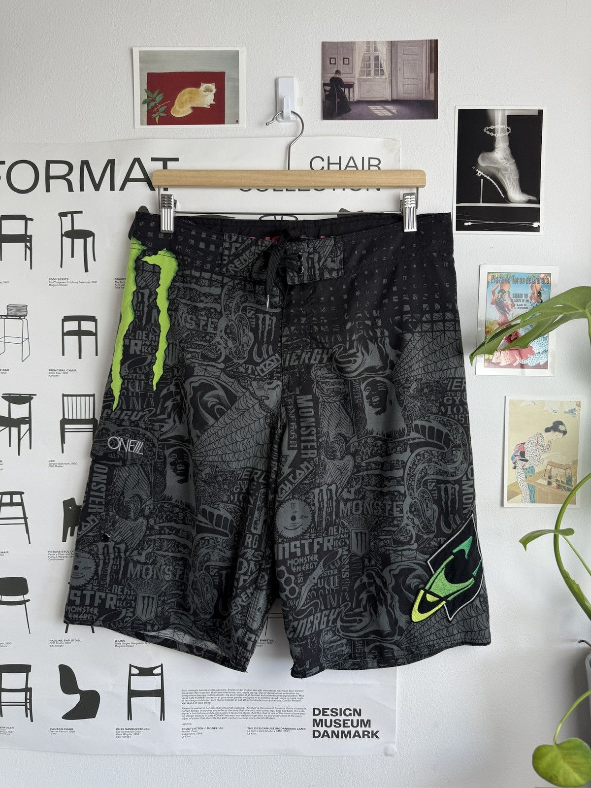 O'Neill × Vintage Vintage Oneill x Monster energy shorts 32 opium