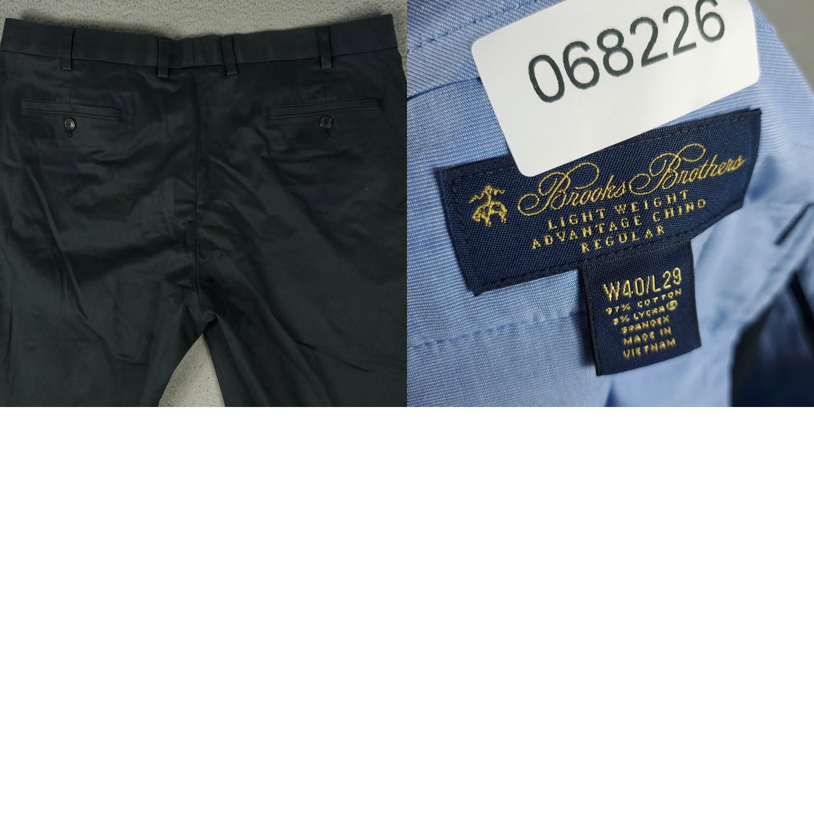Brooks Brothers Brooks Brothers Pants Mens 40x29 Black Regular Chino Trousers Size US 40 / EU 56 - 8 Thumbnail