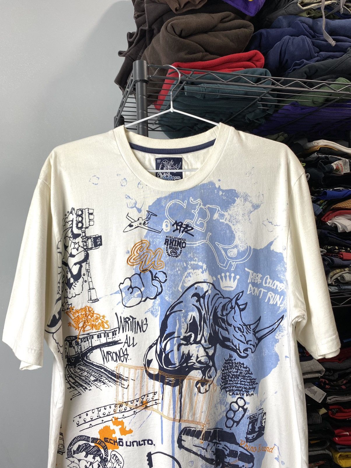Ecko Unltd. × Rap Tees × Vintage Vintage Ecko Unltd Art T Shirt Size US XL / EU 56 / 4 - 2 Thumbnail