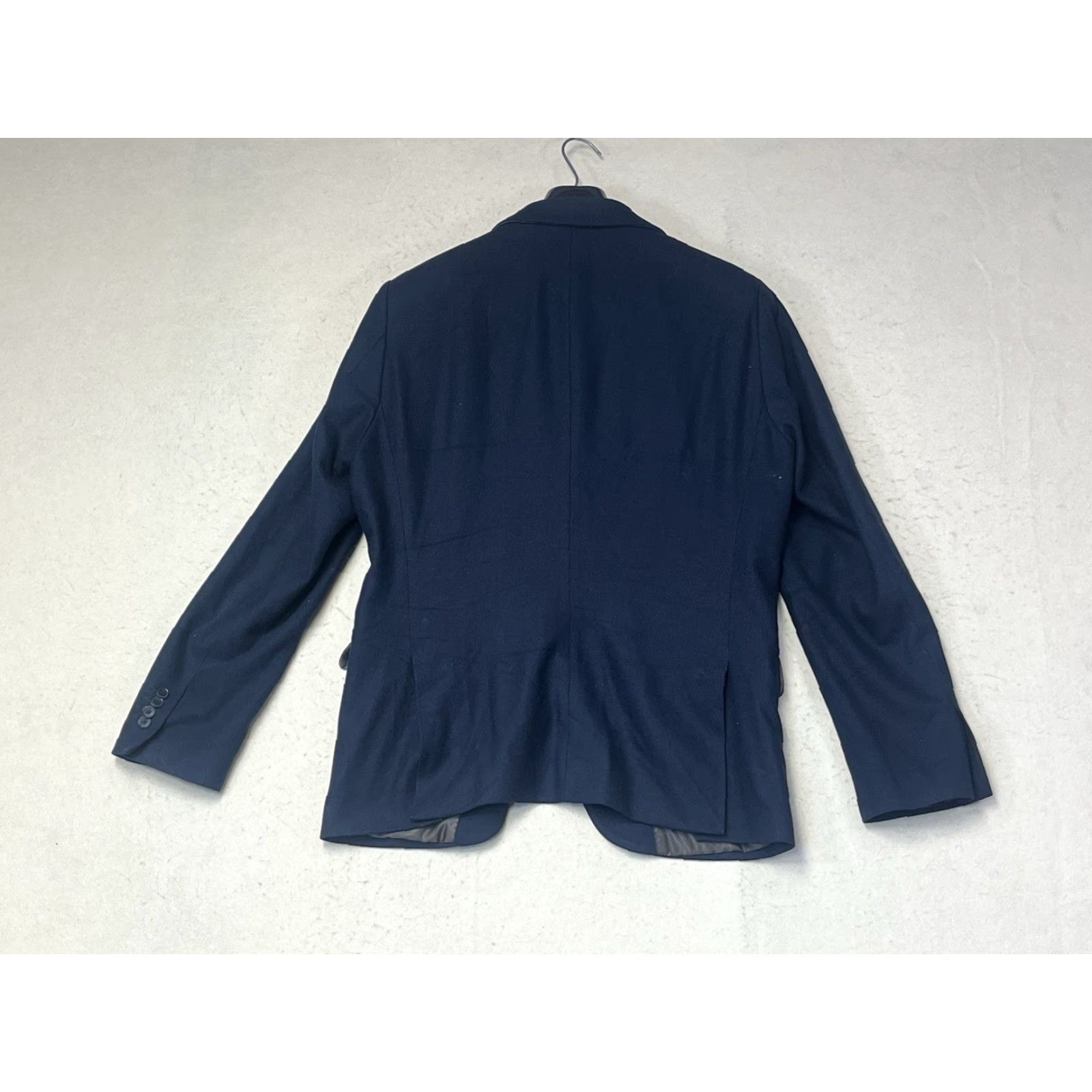 Scotch & Soda Scotch & Soda Blazer Mens Blue 50 Regular Wool Blend 2 Button Pocket Jacket Coat Mid-Length Vintage No Size 50R - 2 Thumbnail