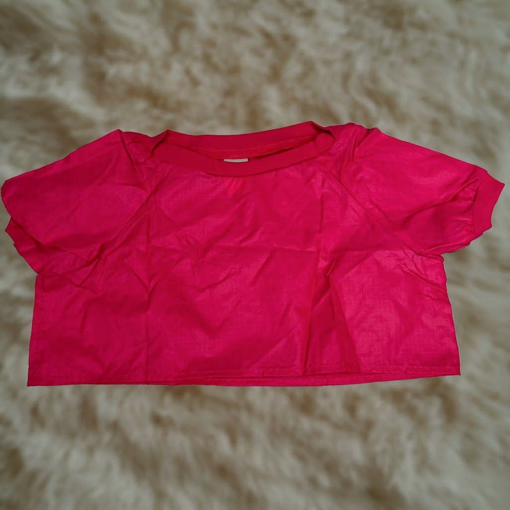 DANCER Dance Fashions Girls Crop Top Size M Pink Short Sleeve Pullover Nylon Size US M / EU 48-50 / 2 - 1 Thumbnail