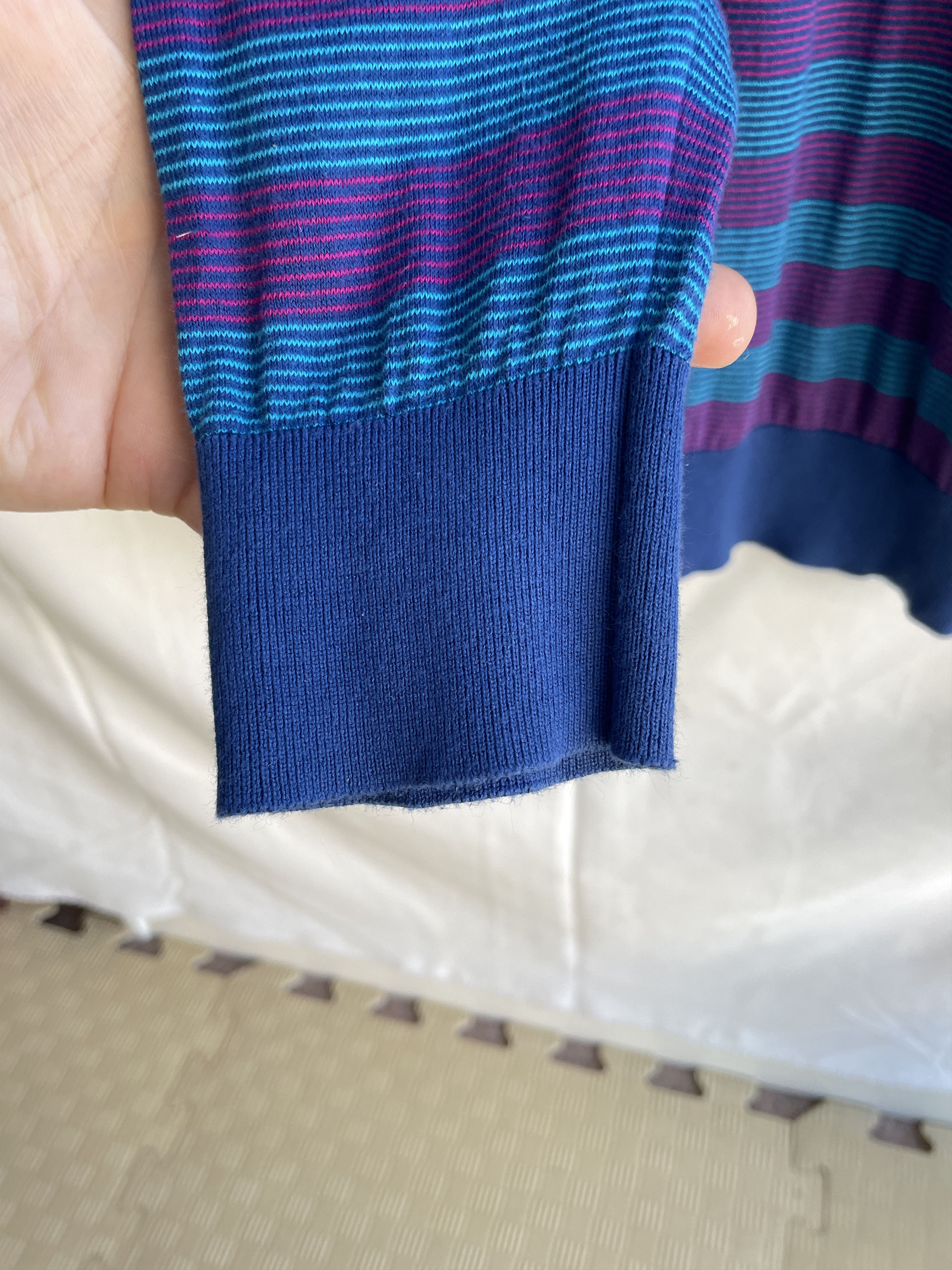 John Smedley John Smedley Striped Purple Blue Cotton Sweater Size M Size US M / EU 48-50 / 2 - 6 Thumbnail