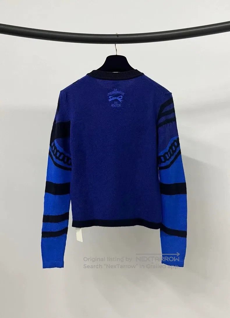 Hermes Hermes Blue and Black Mixed Cashmere Knit Sweater Size XS / US 0-2 / IT 36-38 - 2 Thumbnail