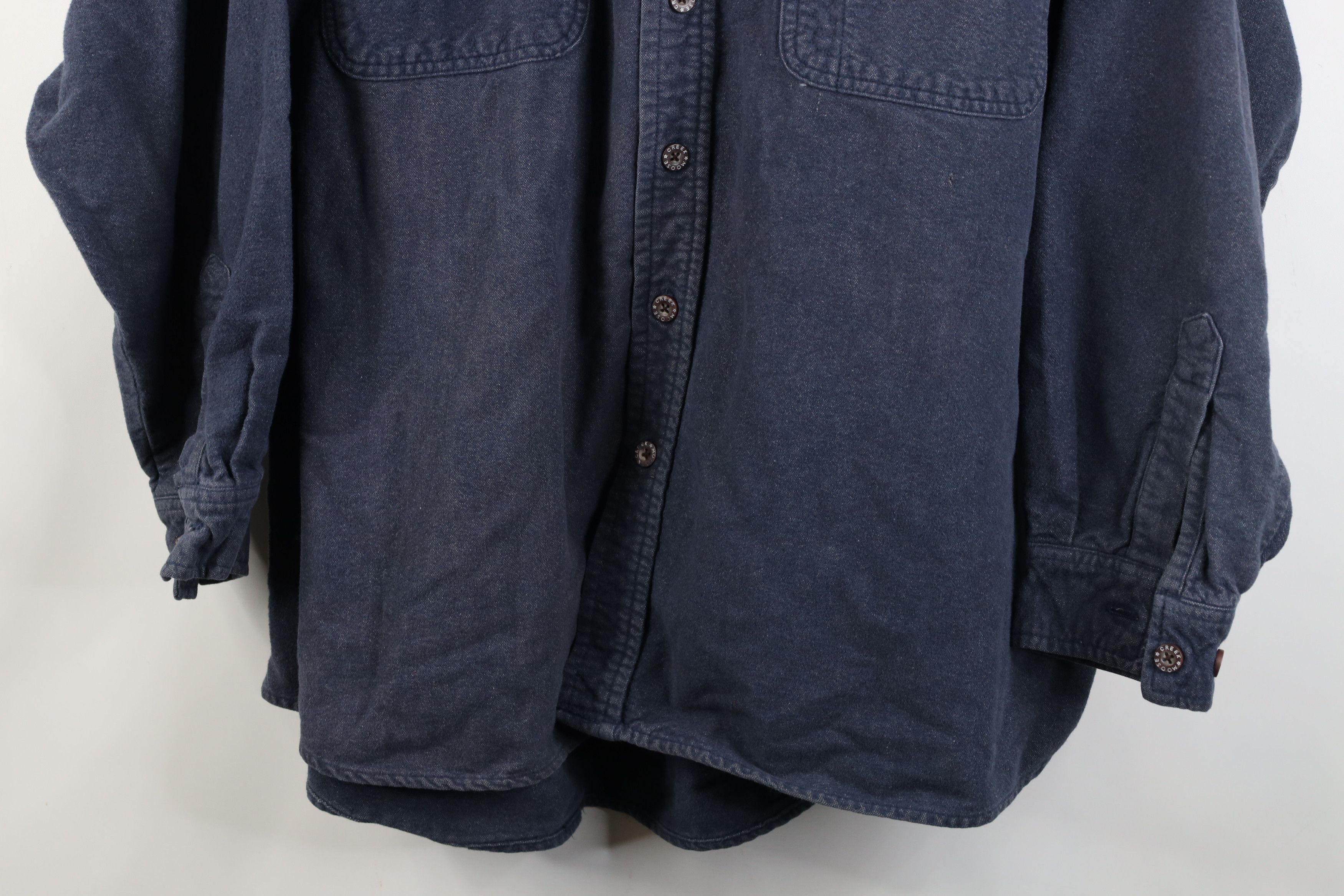 Vintage Vintage 90s Y2K Streetwear Heavy Chamois Cloth Button Shirt Size US XL / EU 56 / 4 - 3 Thumbnail