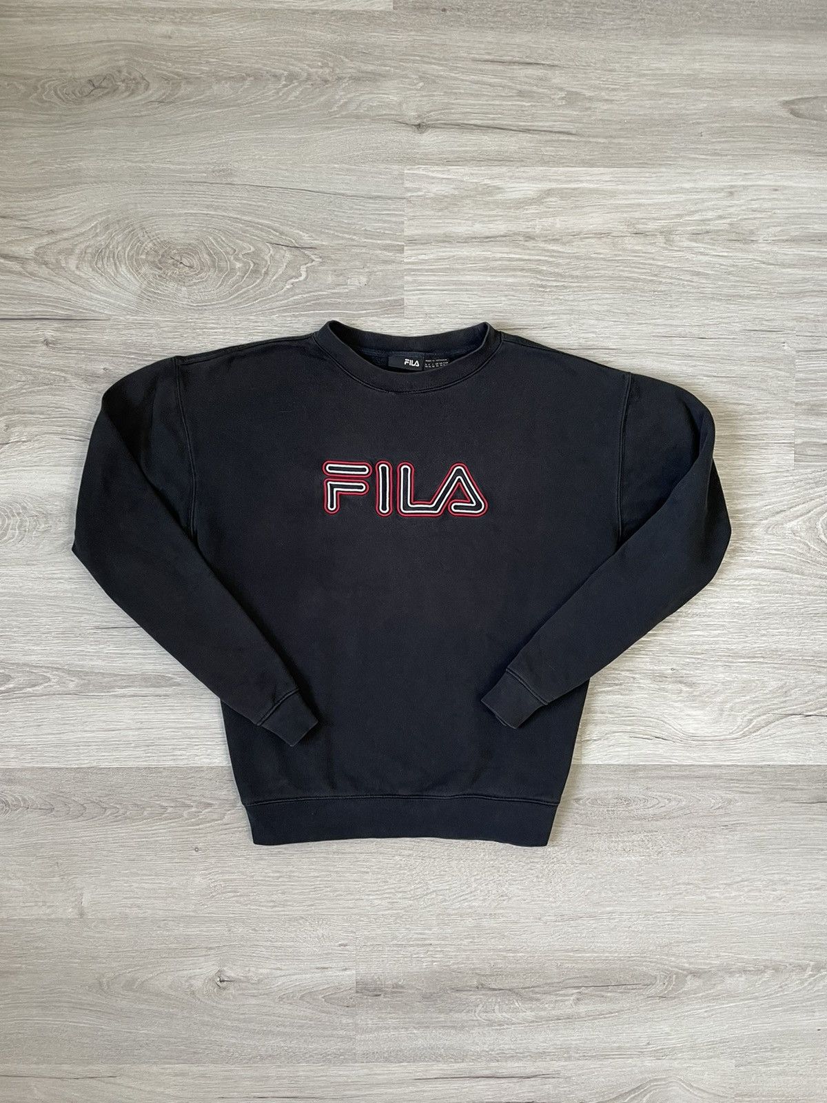 Fila Vintage Men's Sweatshirt Fila Y2K Size US L / EU 52-54 / 3 - 2 Thumbnail