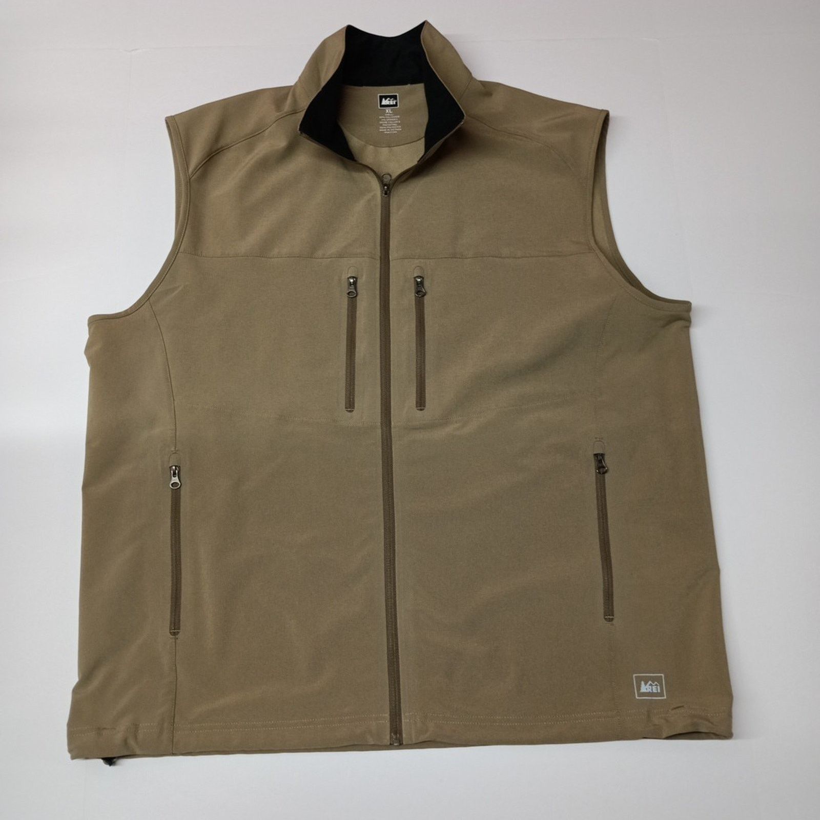 Rei REI Vest Outdoor Full Zip Men's Size XL XLarge Dark Khaki Size US XL / EU 56 / 4 - 1 Thumbnail