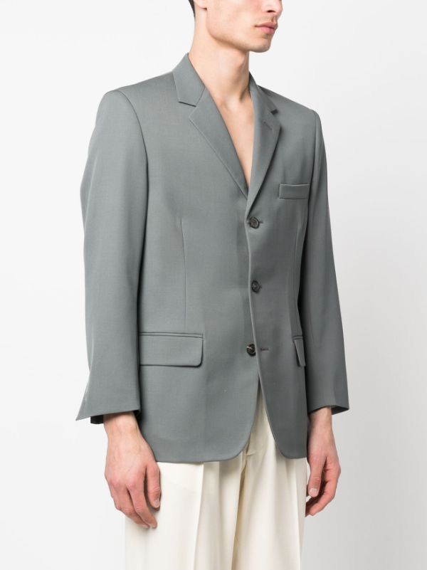 Maison Margiela × Saint Laurent Paris Maison Margiela British Mohair Suit Grey Jacket Blazer Size 50R - 3 Thumbnail