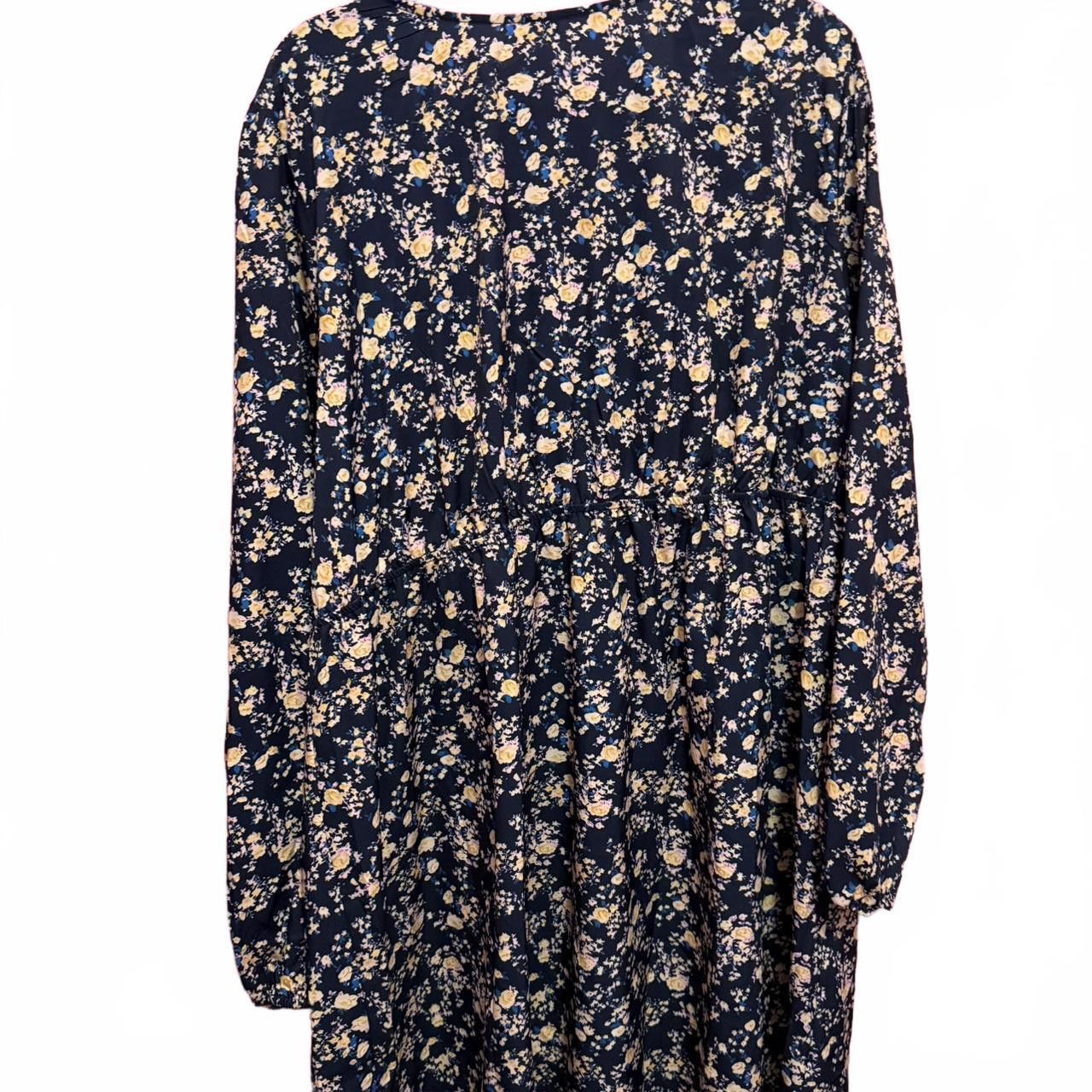 Designer Floral Print Maxi Dress with V-Neck Size M / US 6-8 / IT 42-44 - 2 Thumbnail