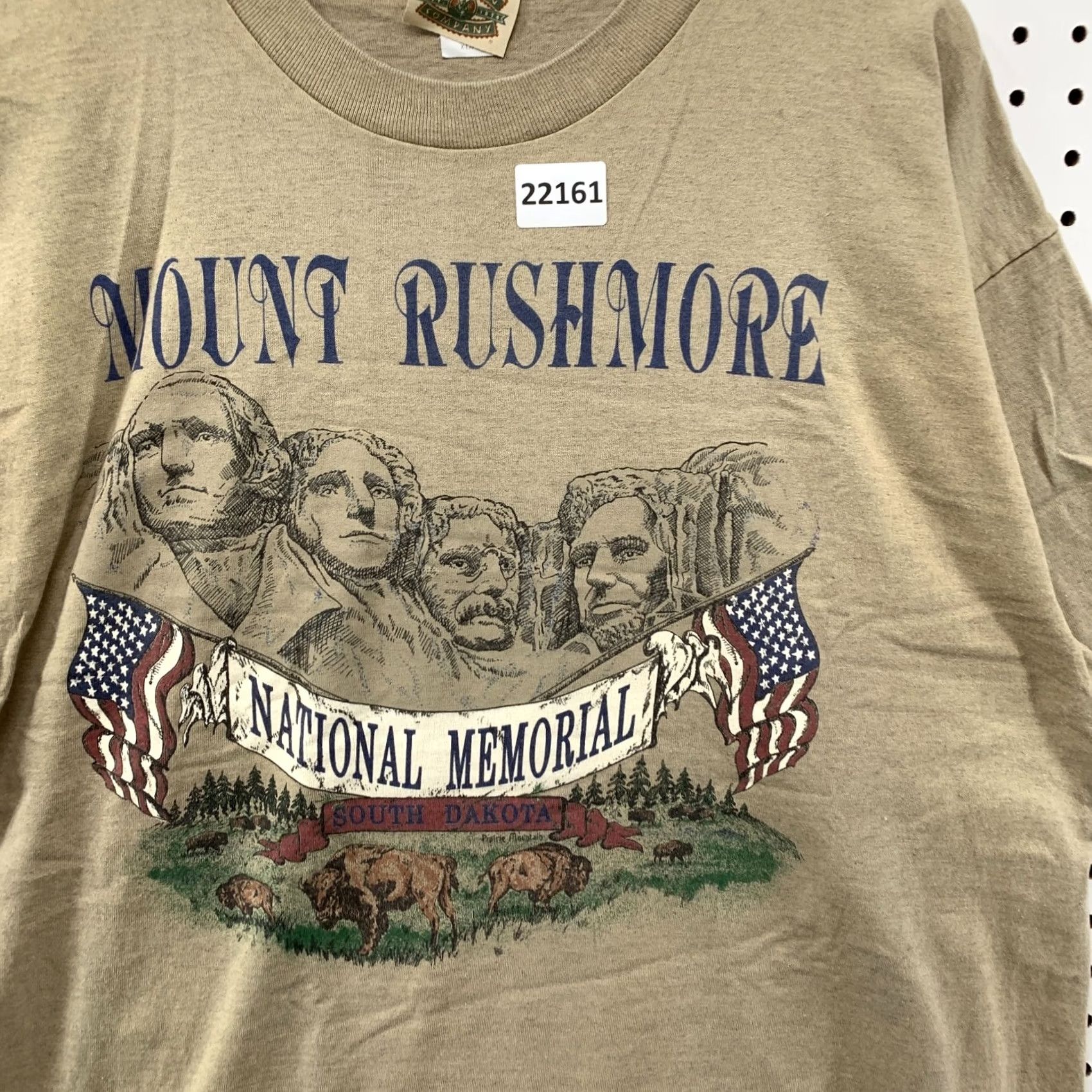 Vintage VINTAGE 90s Shirt Brown Mount Rushmore USA Made Adult XL Mens Size US XL / EU 56 / 4 - 7 Thumbnail