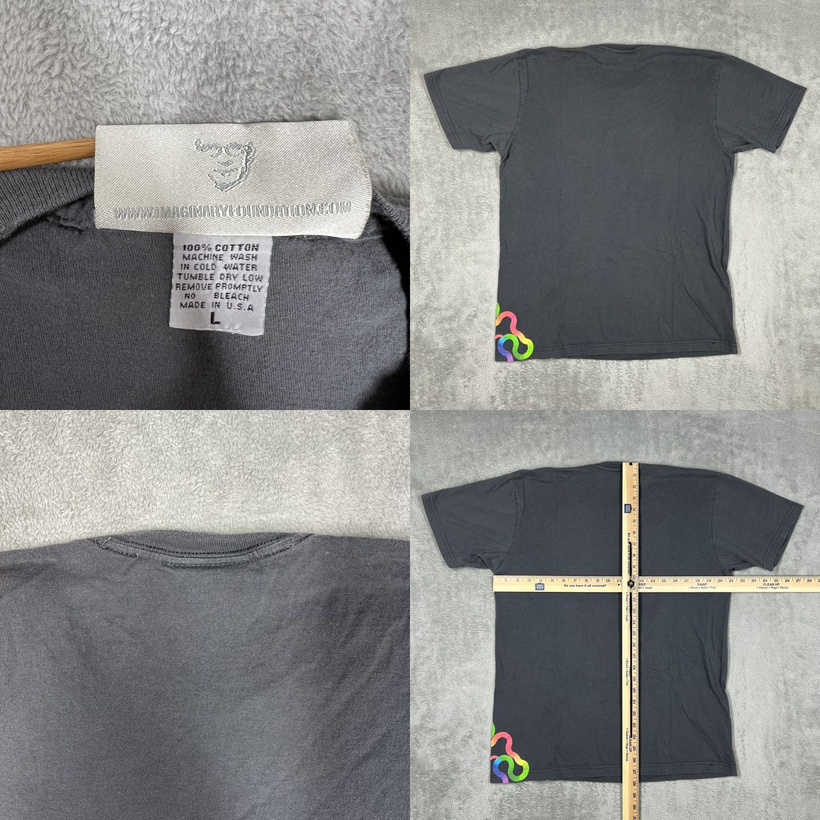 Vintage Imaginary Foundation Communication Rocks the Nation Graphic T-Shirt Mens Large Size US L / EU 52-54 / 3 - 9 Thumbnail