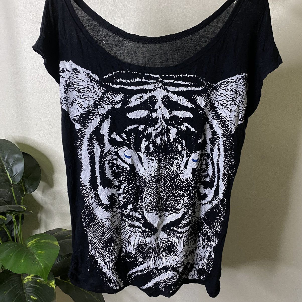 Other Tiger Overprint Graphic Ed Hardy Karakuri Style Women Tshirt Size M / US 6-8 / IT 42-44 - 2 Thumbnail