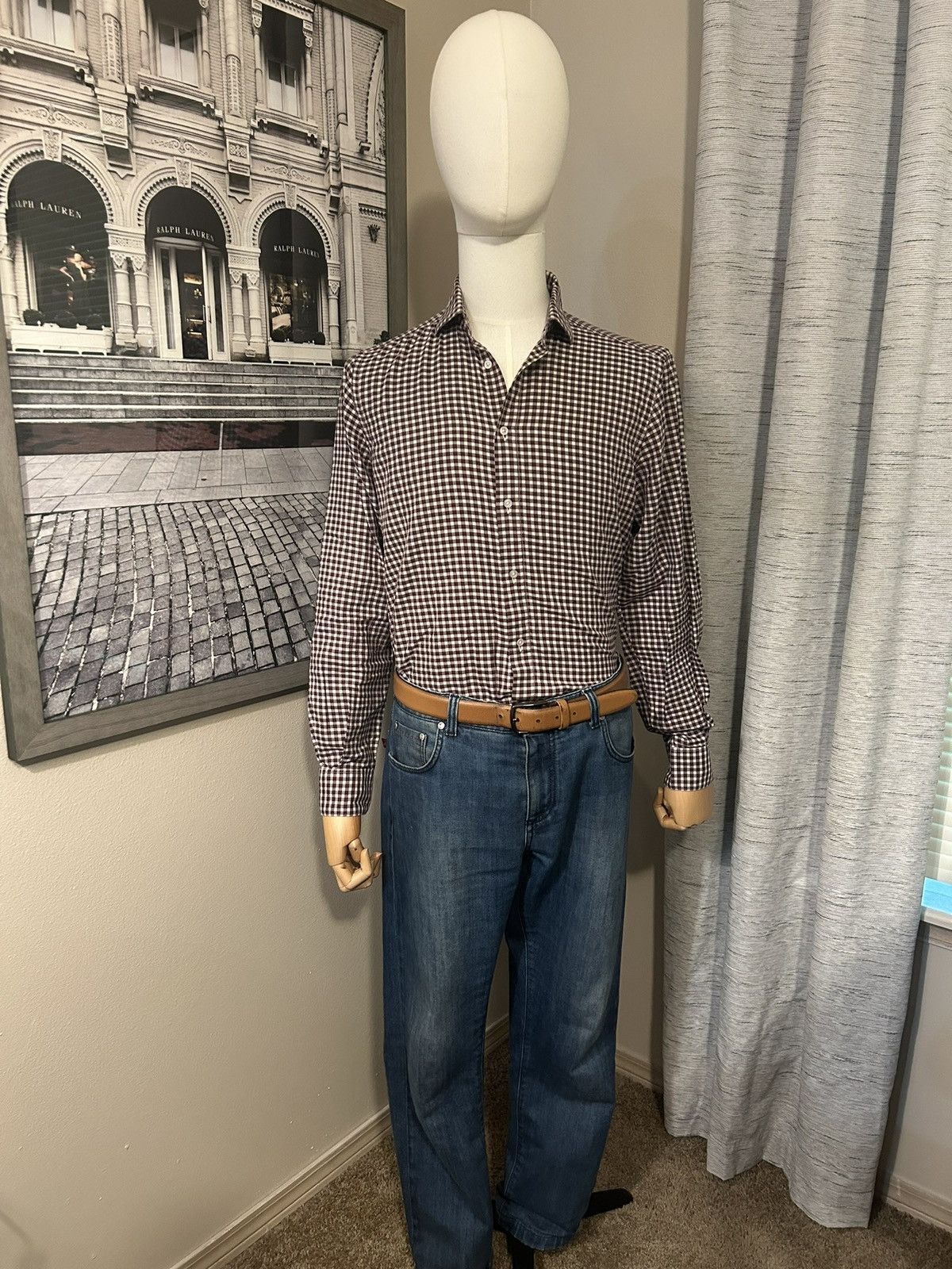 Boglioli Boglioli Gingham Shirt Size US M / EU 48-50 / 2 - 1 Thumbnail