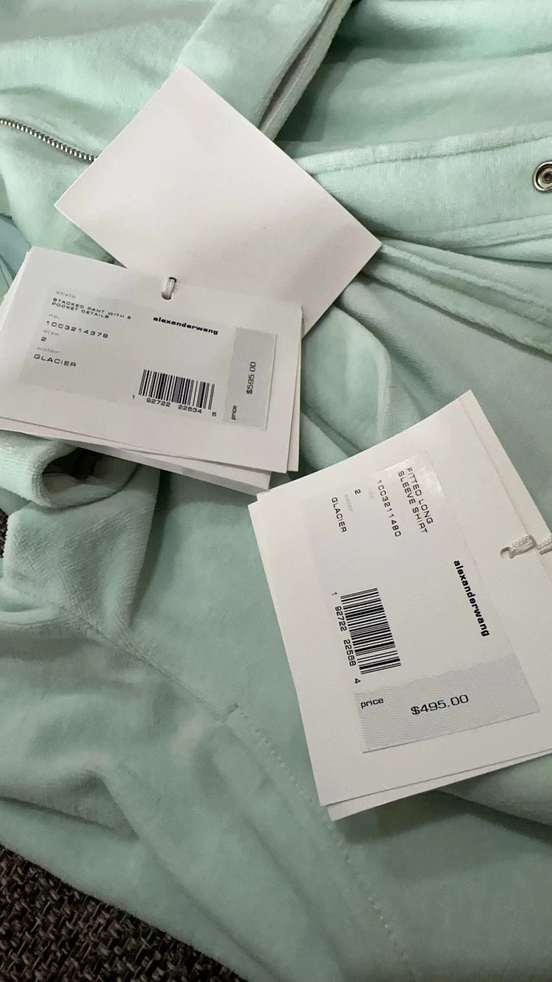 Alexander Wang Alexander Wang Suit Authentic Velvet Mint Mambo Green Size XS / US 0-2 / IT 36-38 - 3 Thumbnail