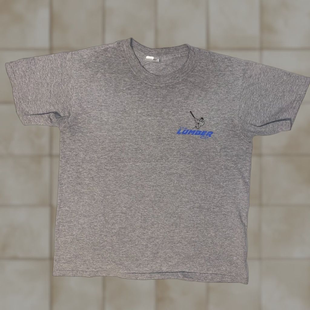 Gildan Vintage Gildan T-Shirt Gray The Lumber Co. Got Stick? Baseball Logo Graphic Crew Neck Short Sleeve L Mens Size US L / EU 52-54 / 3 - 1 Thumbnail