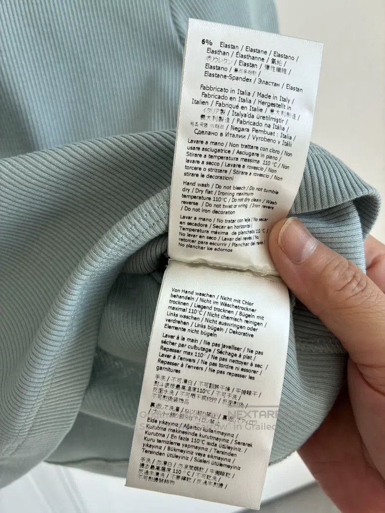 Other Fendi Mint Green Short Sleeve T-Shirt with Small Logo Embr Size S / US 4 / IT 40 - 7 Thumbnail