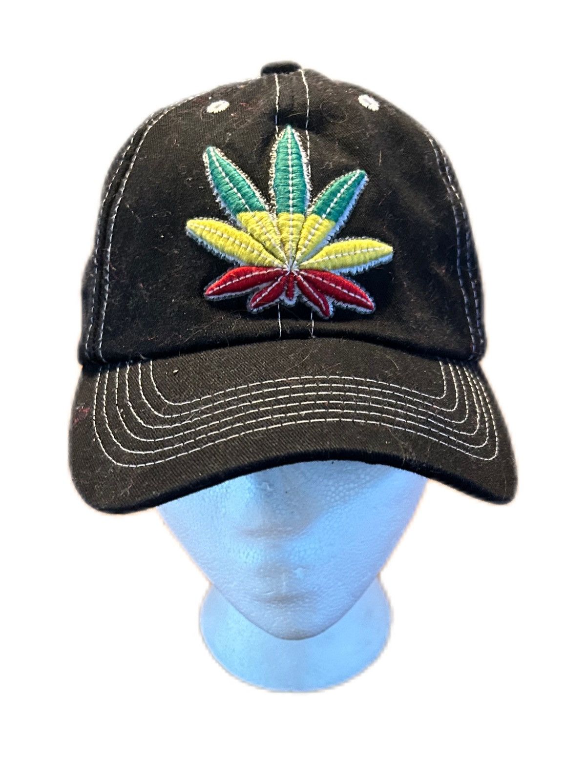 Vintage Vintage Weed Leaf Hat Size ONE SIZE - 1 Thumbnail