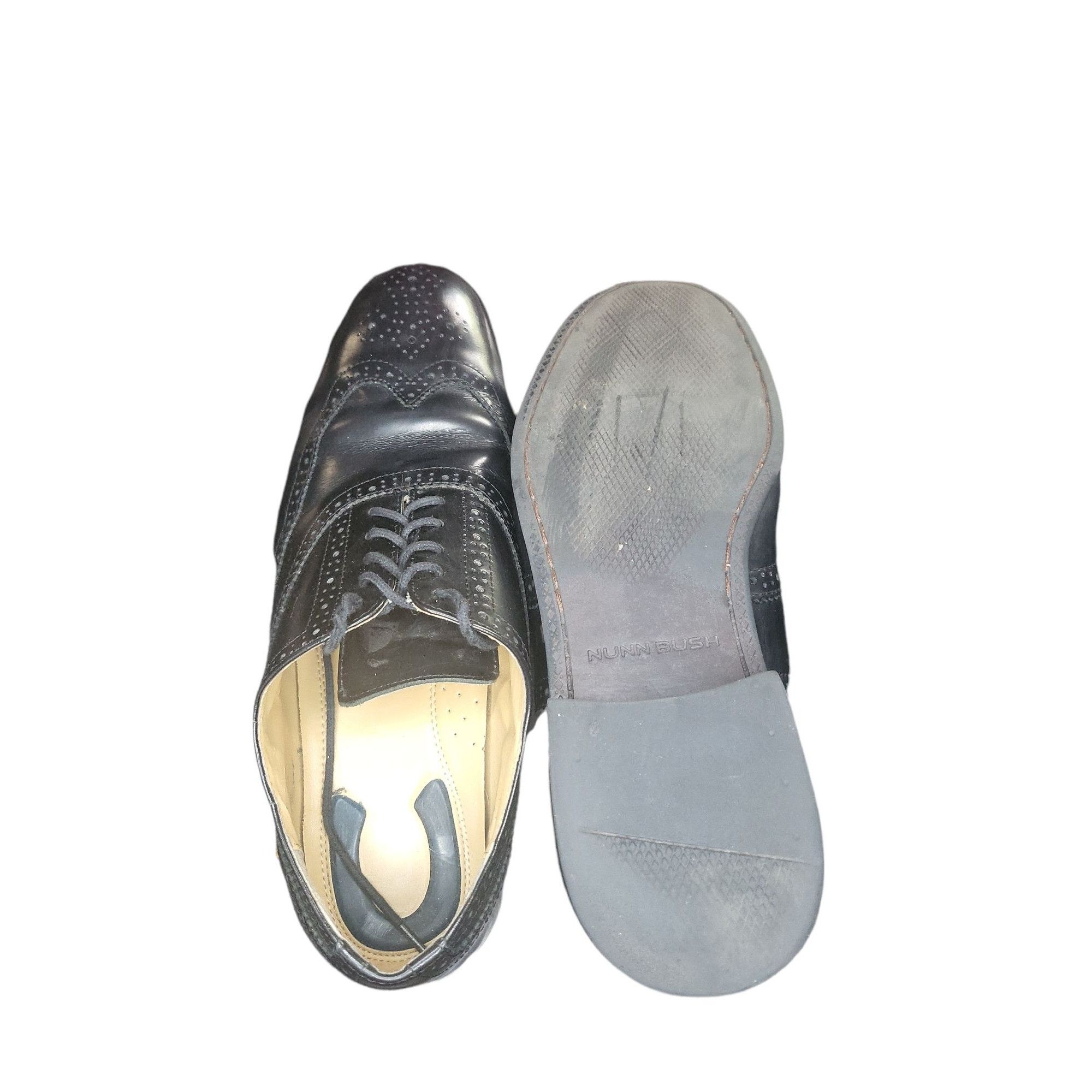 Nunn Bush Nunn Bush Oxford Shoes Men Sz 11.5M Black Leather Lace Up Fo Size US 11.5 / EU 44-45 - 4 Thumbnail