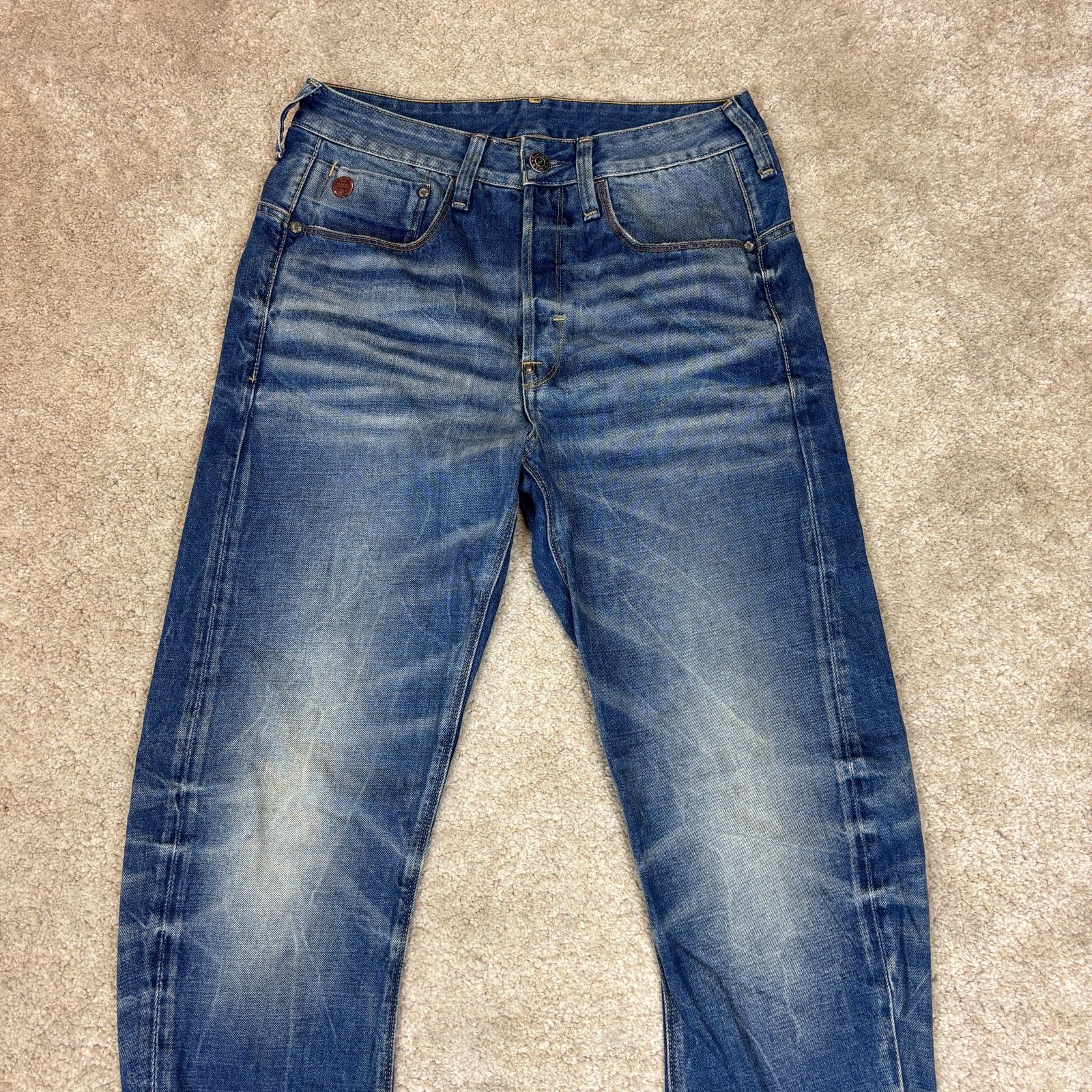 G-Star G Star Raw Type C 3D Tapered Jeans Men's 31x25 Streetwear Size US 31 - 4 Thumbnail