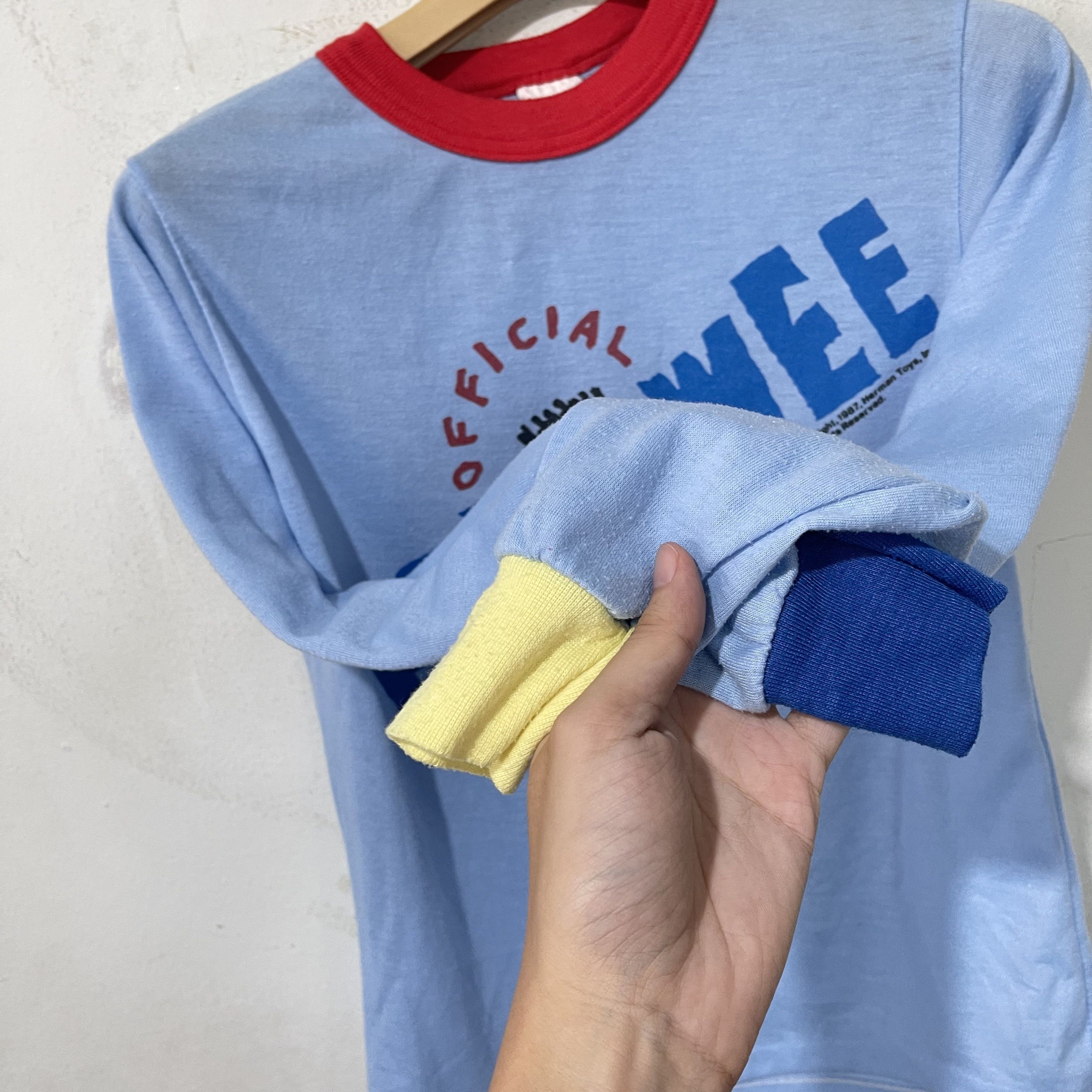 Vintage Vintage 1987 Pee Wee Herman Long Sleeve T-Shirt Size XXS / US 00 / IT 34 - 4 Thumbnail