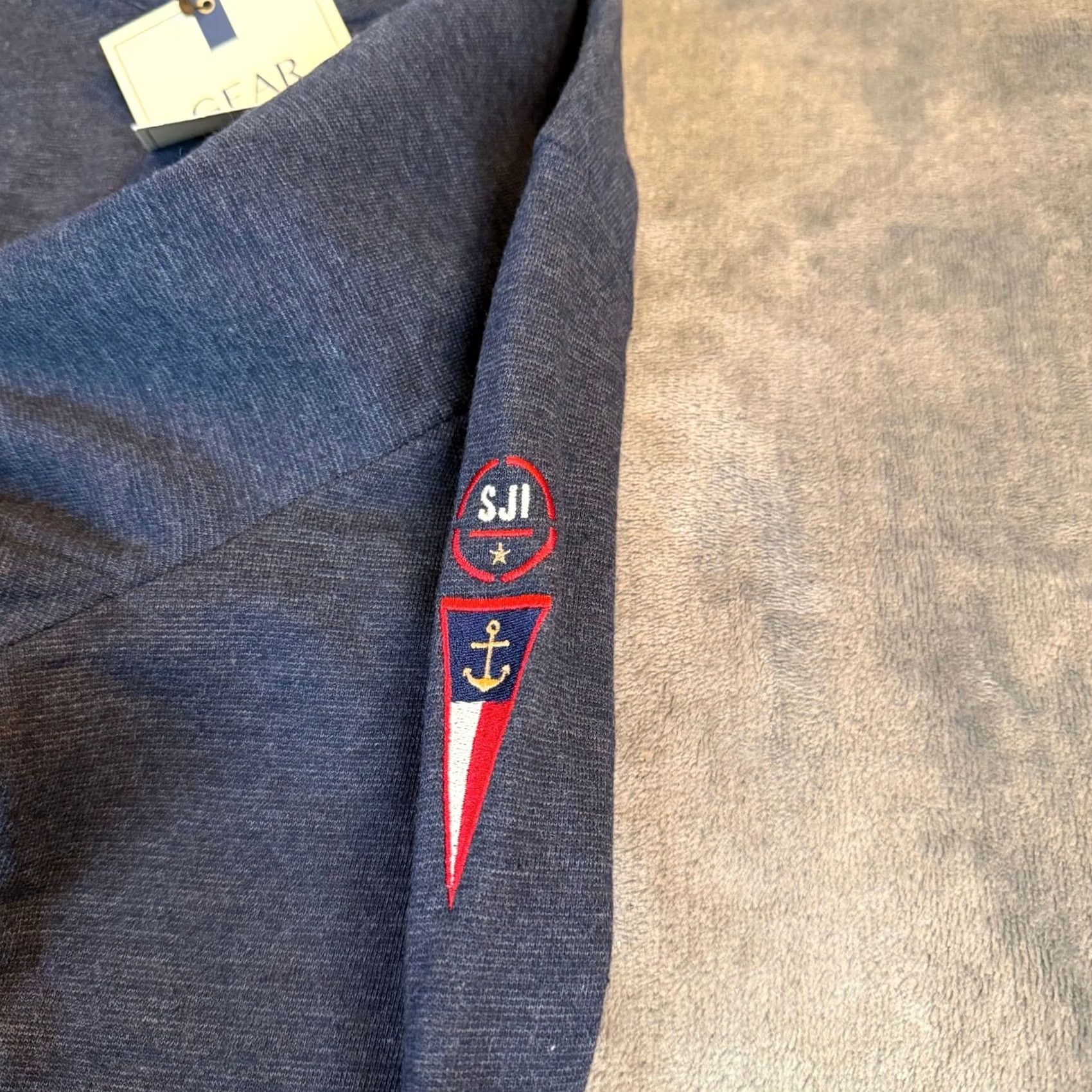 Vintage GEAR FOR SPORTS Friday Harbor 1/4 Zip Pullover Sweater Navy Blue Mens L NWT Size US L / EU 52-54 / 3 - 5 Thumbnail