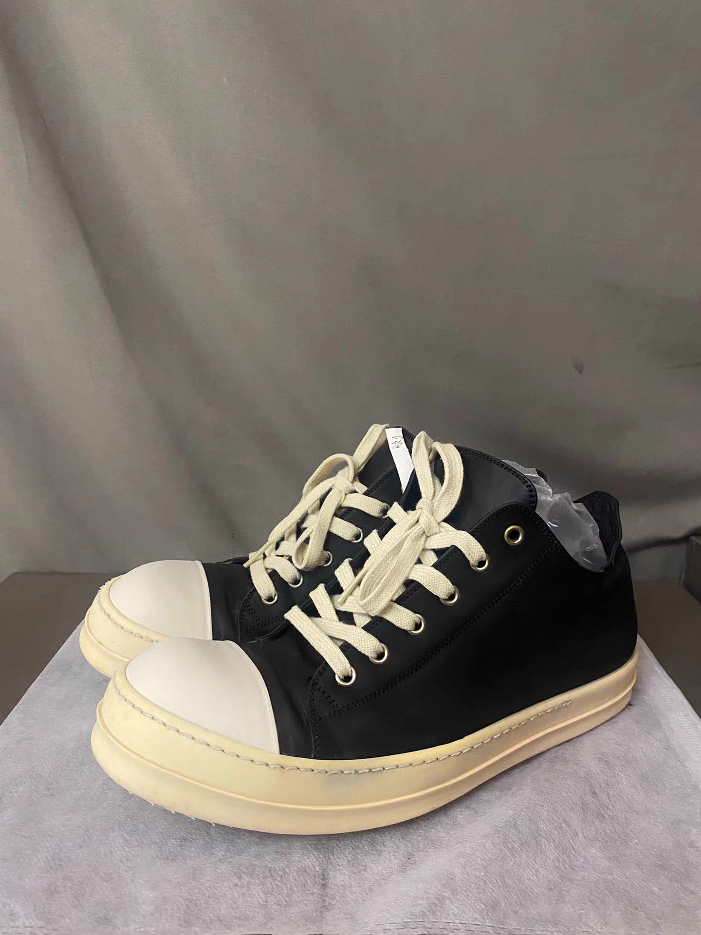 Rick Owens Rick Owens Main Line Low-Top Leather Turbo Cyclops Size US 10 / EU 43 - 1 Thumbnail