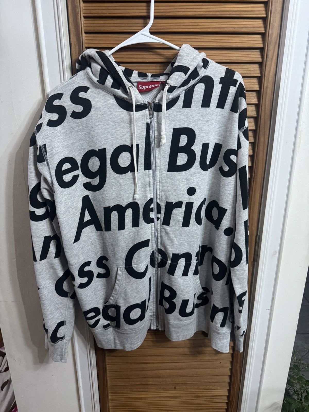Supreme Supreme illegal business controls America hoodie Size US L / EU 52-54 / 3 - 1 Thumbnail