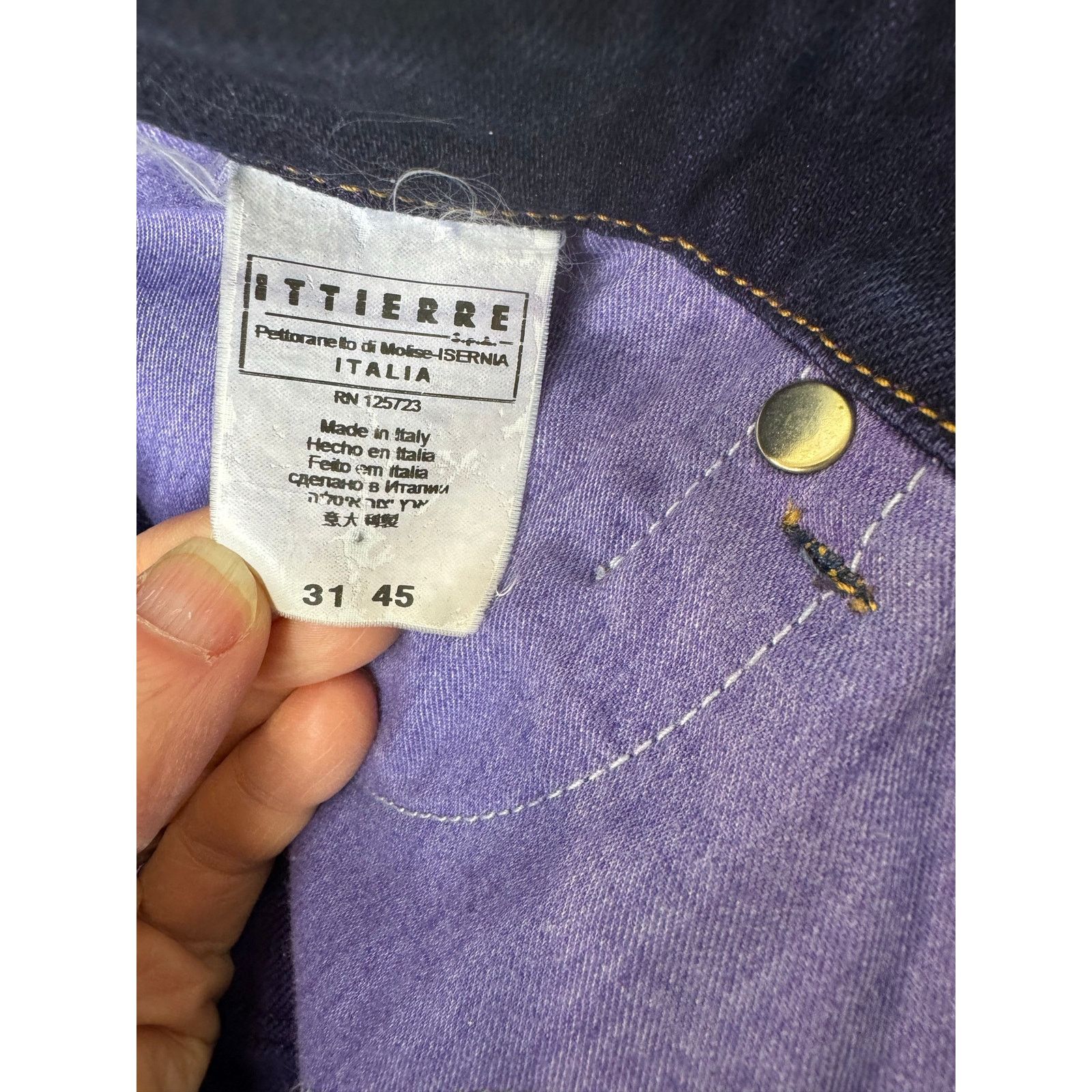 Versace Jeans Couture Versace Jeans Couture Men's Designer Mid Rise Straight 32*34 Size US 32 / EU 48 - 9 Thumbnail