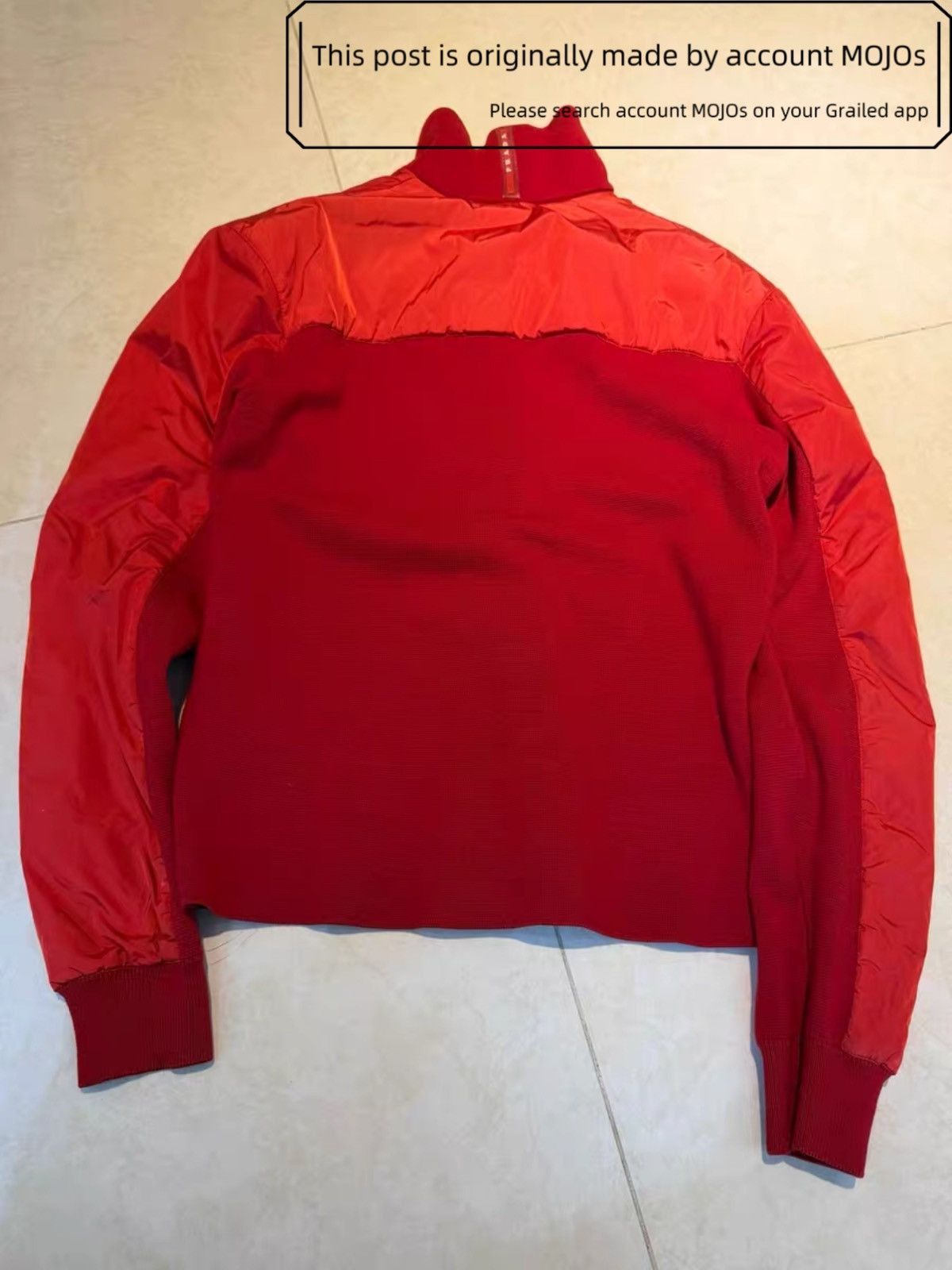 Prada Sz 48 Prada Sports Red Label Nylon & Knitwear Jacket mojos88 Size US M / EU 48-50 / 2 - 4 Thumbnail