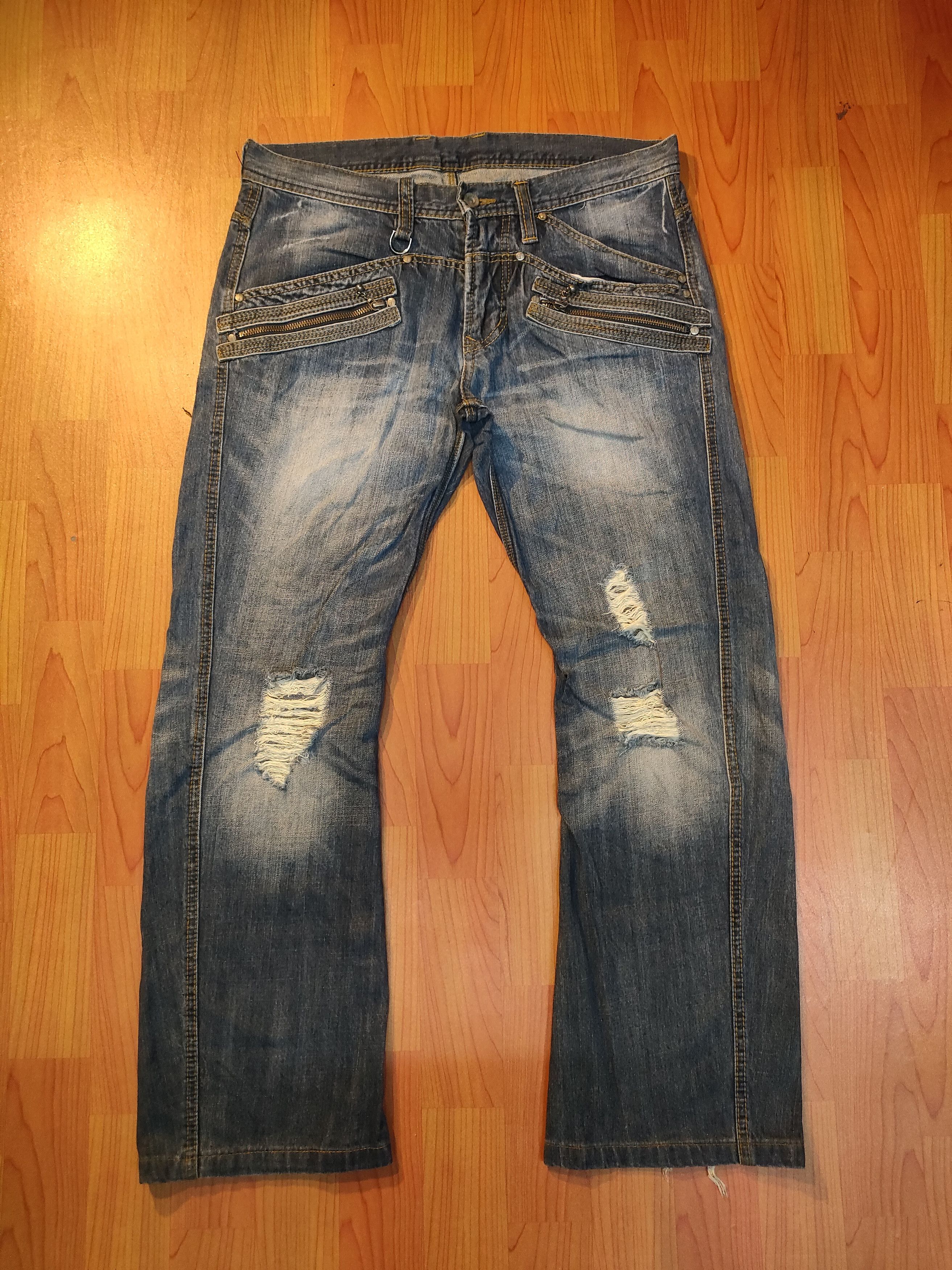 HIDEAWAYS HD Hideaway Distressed Designer Jeans Size US 34 / EU 50 - 1 Thumbnail