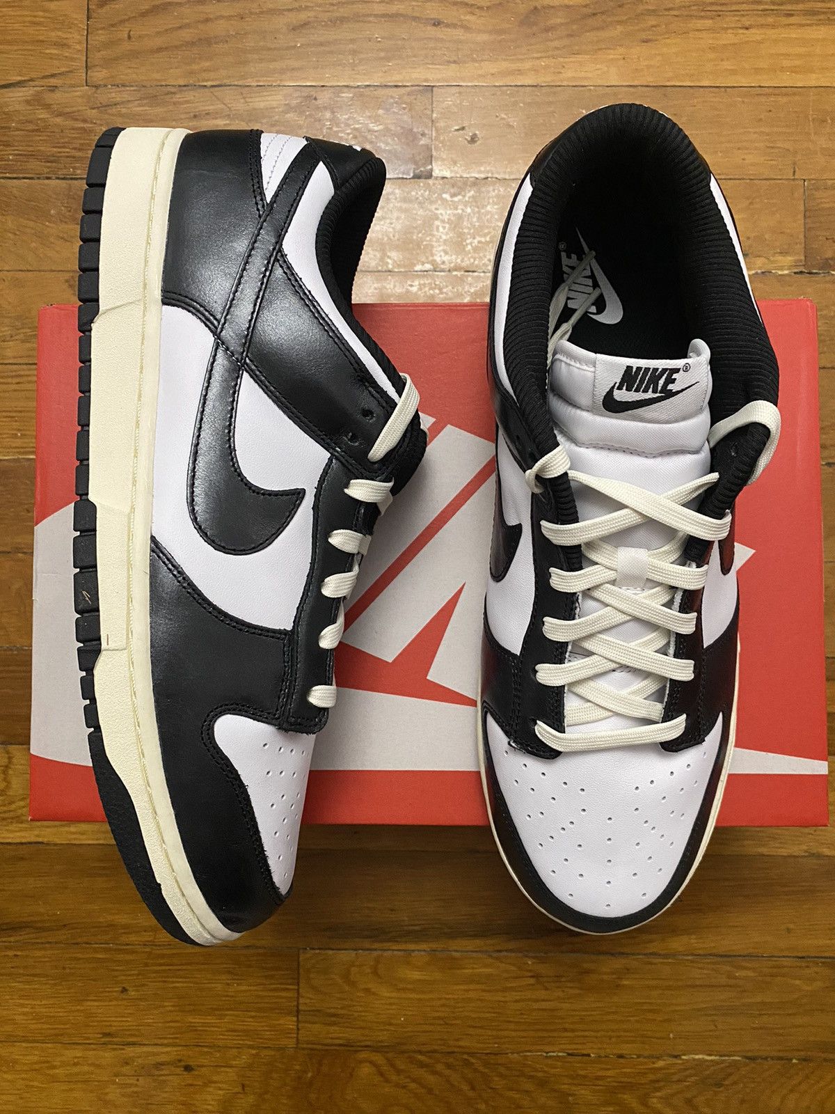 Nike Size 13M / 14.5W - Nike Dunk Low Vintage Panda Black Size US 13 / EU 46 - 1 Thumbnail