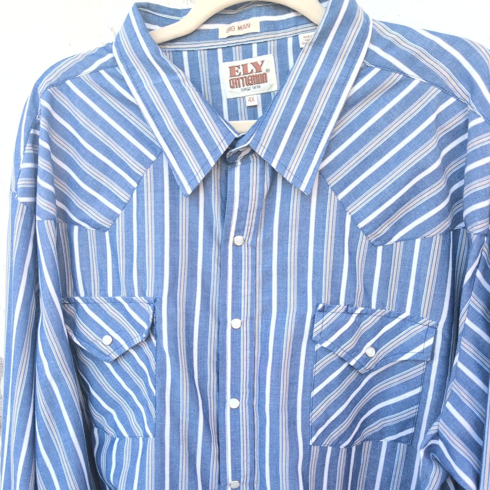 Other Vintage Ely Cattleman Western PearlSnap FarmWorn Men's 4XL Size US XXL / EU 58 / 5 - 3 Thumbnail