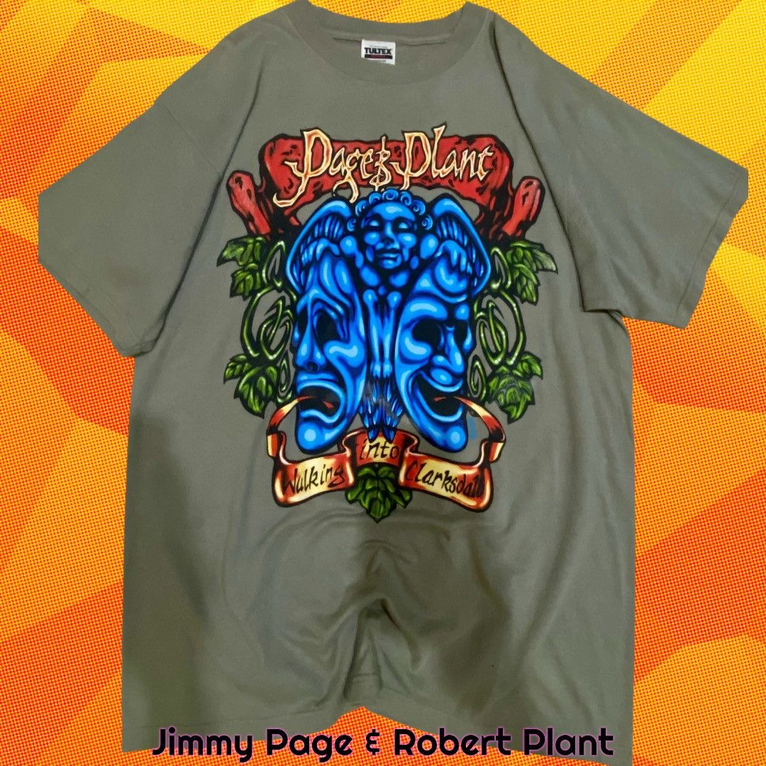 Band Tees × Vintage PAGE & PLANT - WALKING INTO CLARKSDALE Size US XL / EU 56 / 4 - 1 Thumbnail