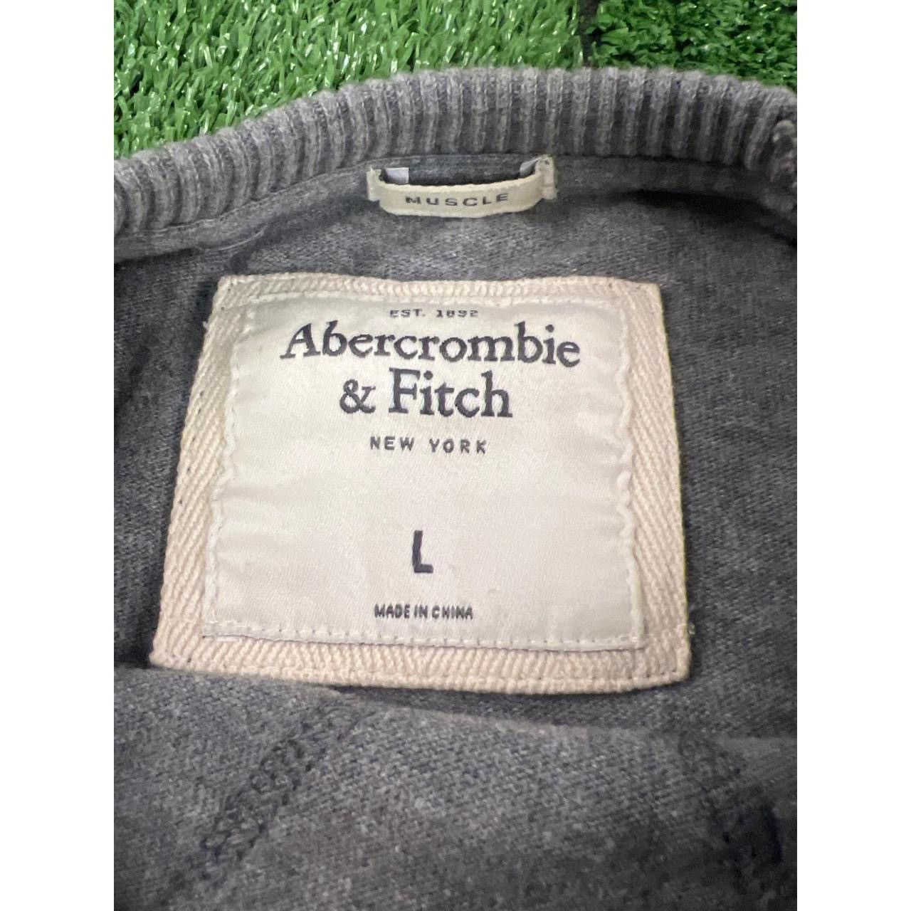 Abercrombie & Fitch Abercrombie & Fitch Mens Large Grey Long Sleeve Crewneck Size US L / EU 52-54 / 3 - 3 Thumbnail