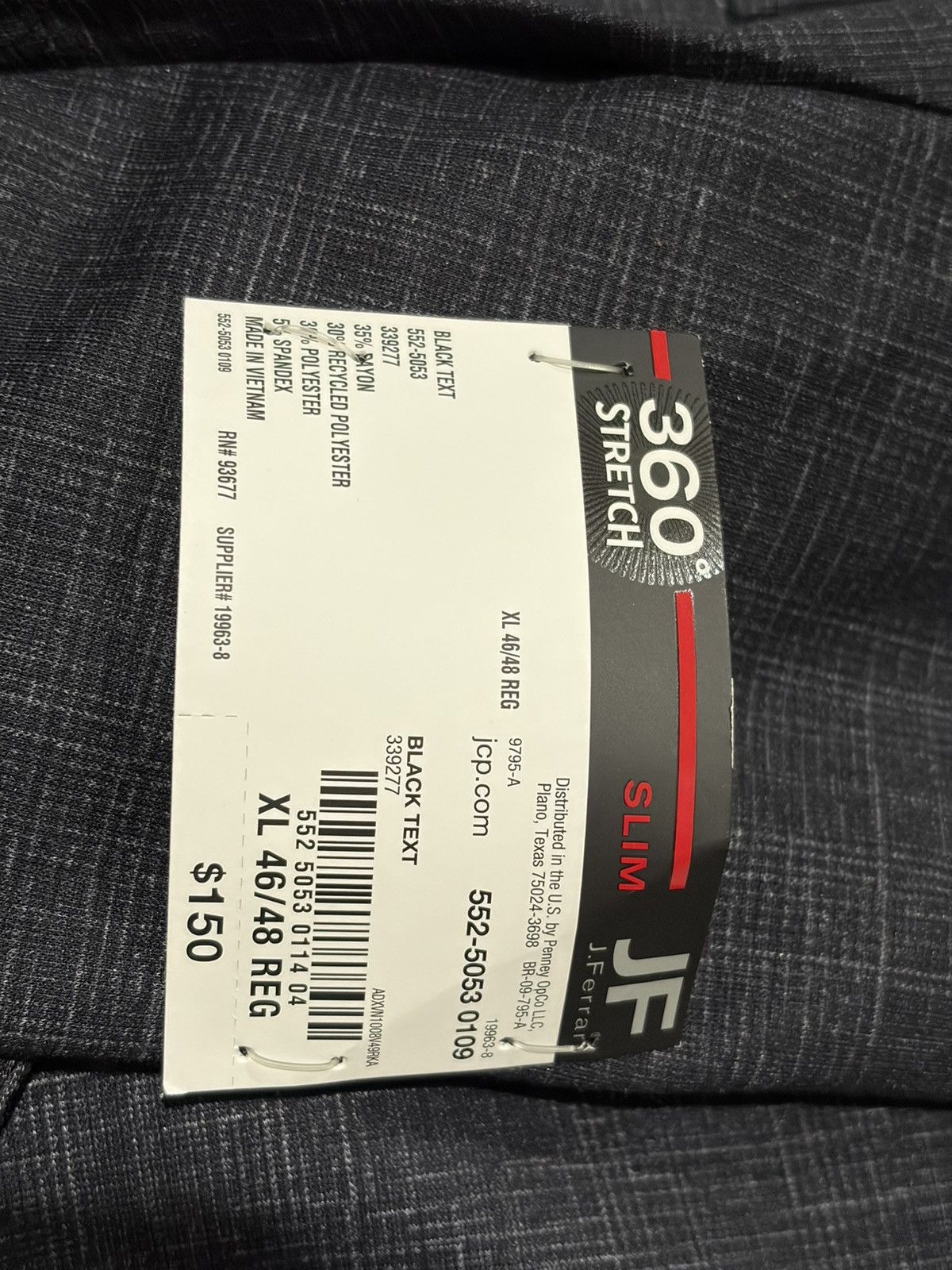 J Ferrar J.Ferrar Slim Fit 360° Stretch Knit Unstructured Blazer NWT Size 46R - 7 Thumbnail