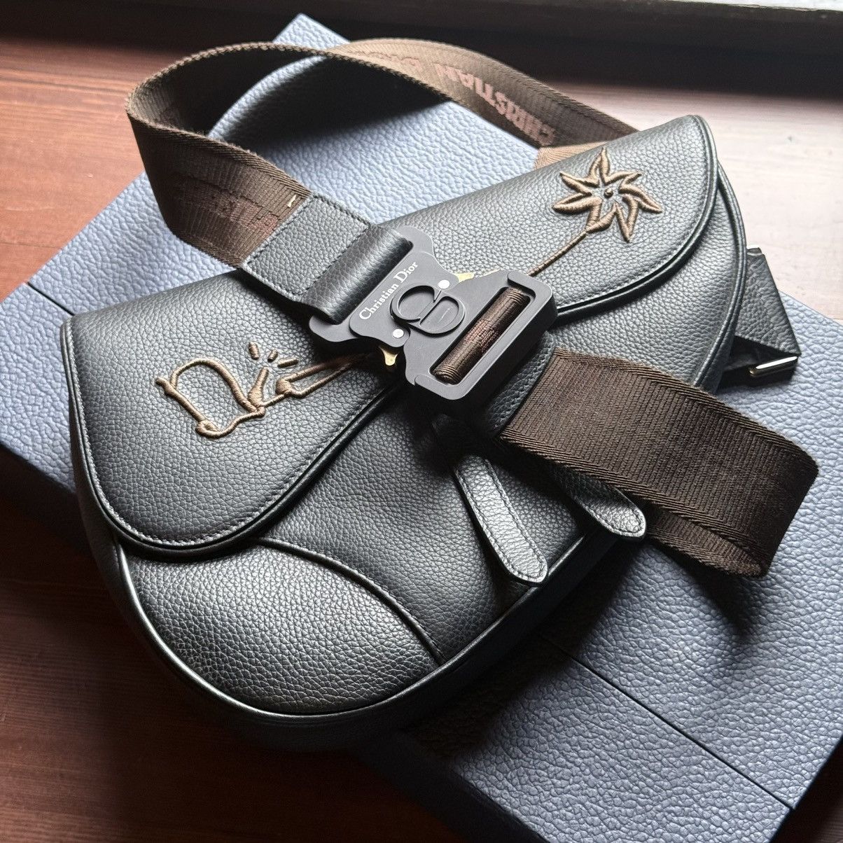 Cactus Jack X Dior Saddle Bag in Black, Men's